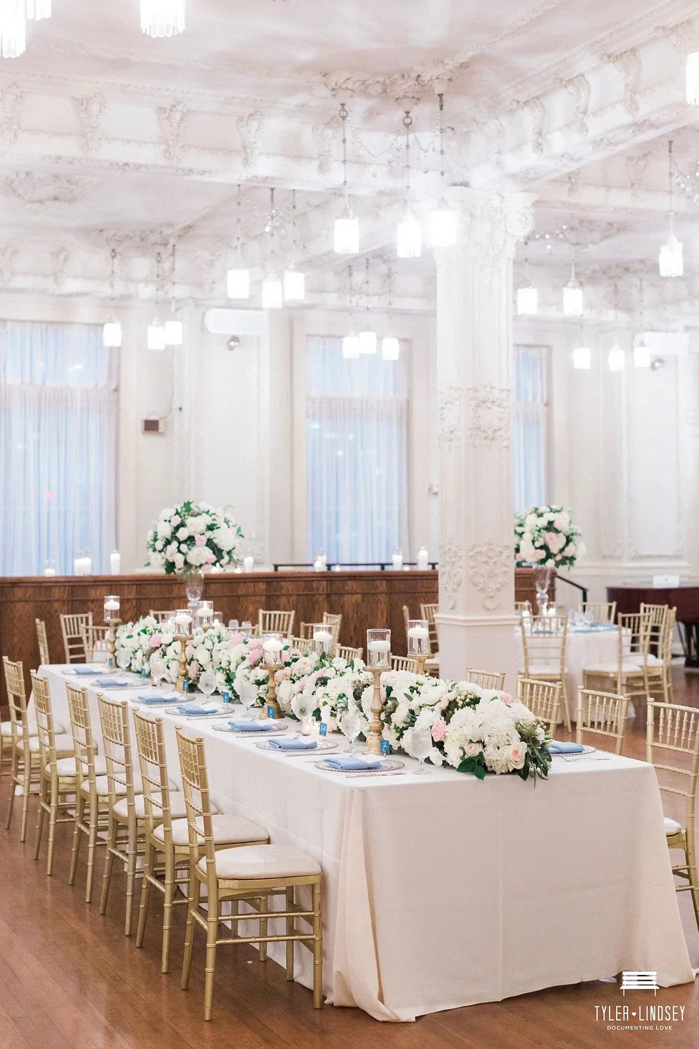 Dallas Scottish Rite Crystal Ballroom Wedding Reception