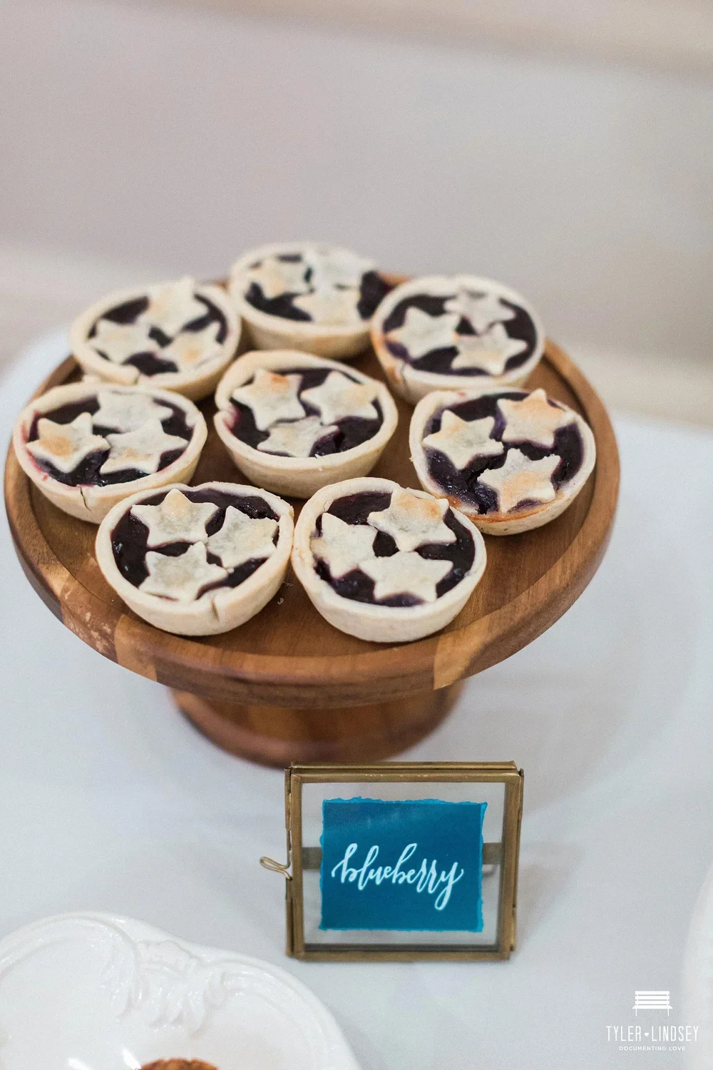 Mini Pies with Stars at Dallas Texas Wedding