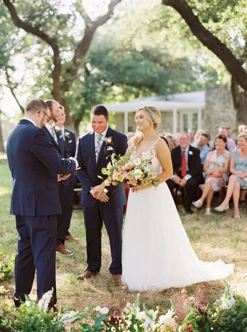 Addison Grove Austin Wedding Venue ceremony design &amp; planned by Shannon Rose Events