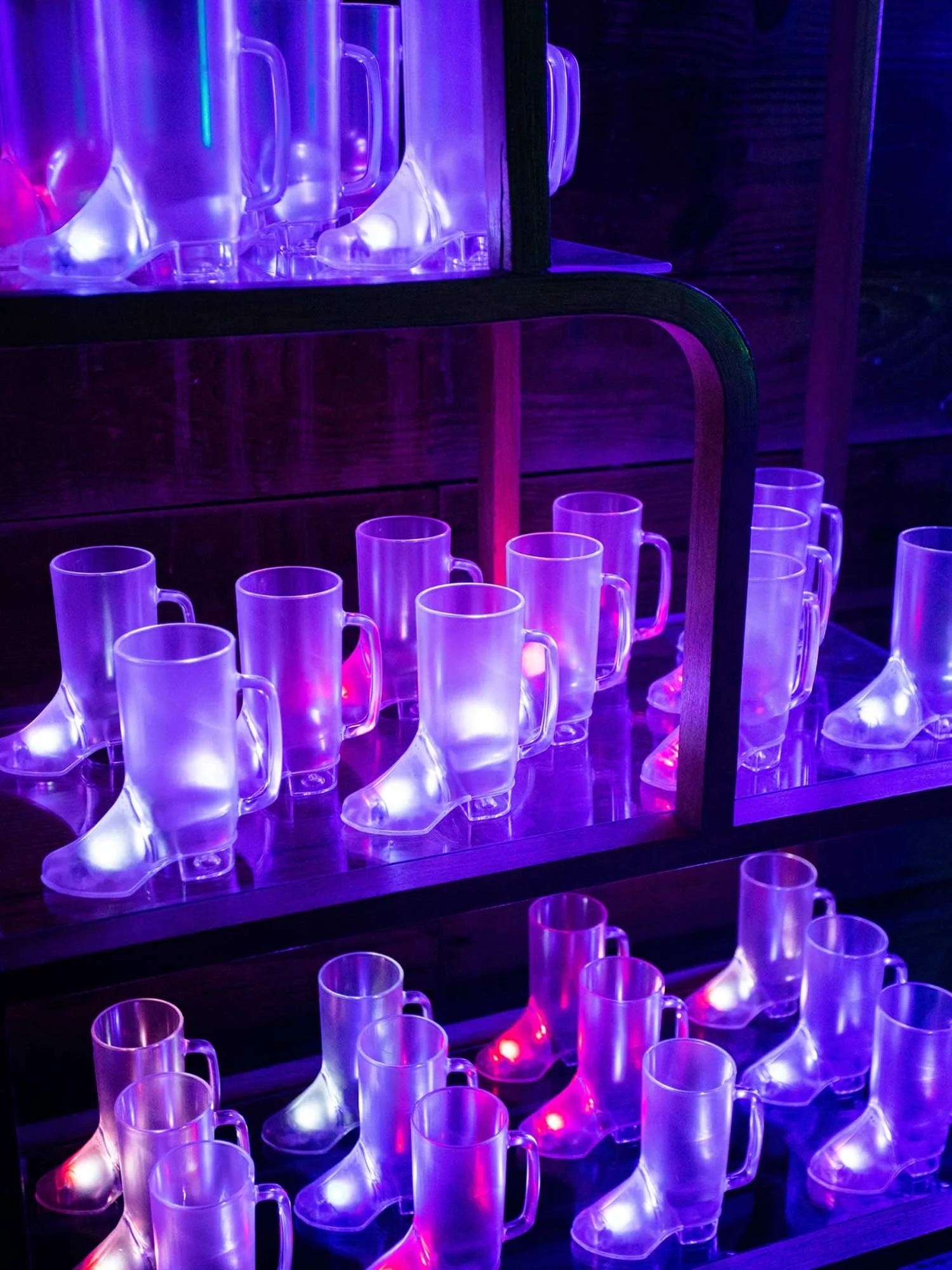 glow cowboy boot cups
