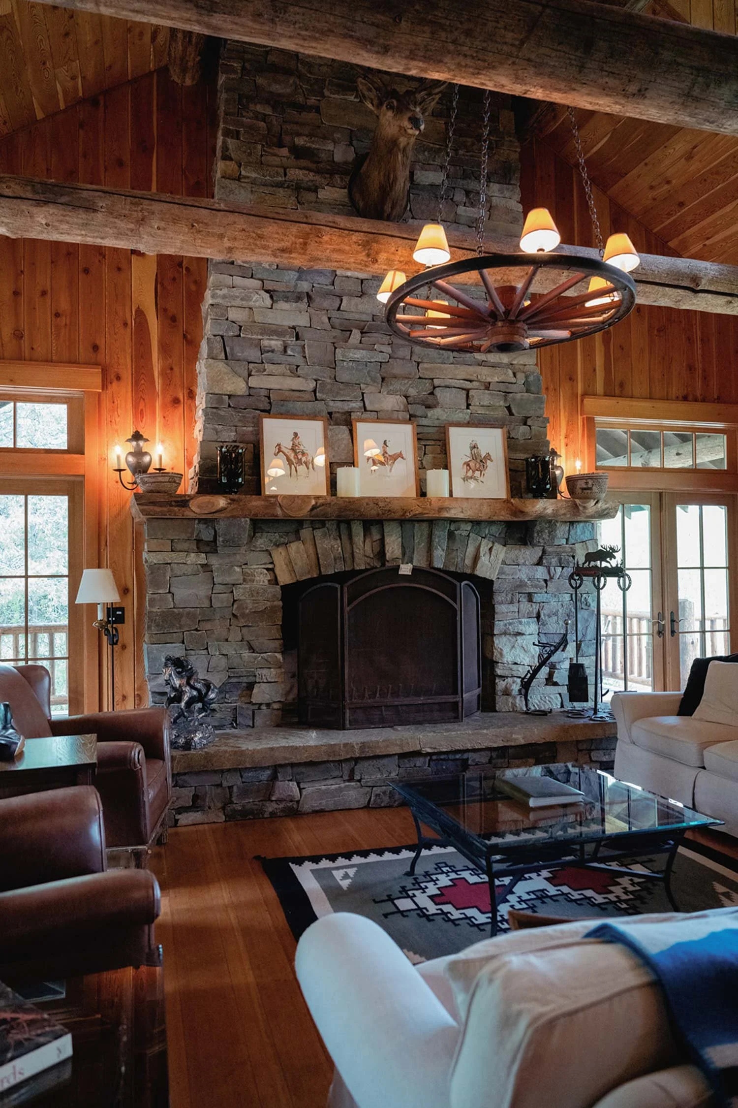 Indoor Fireplace Green Valley Ranch Lodge