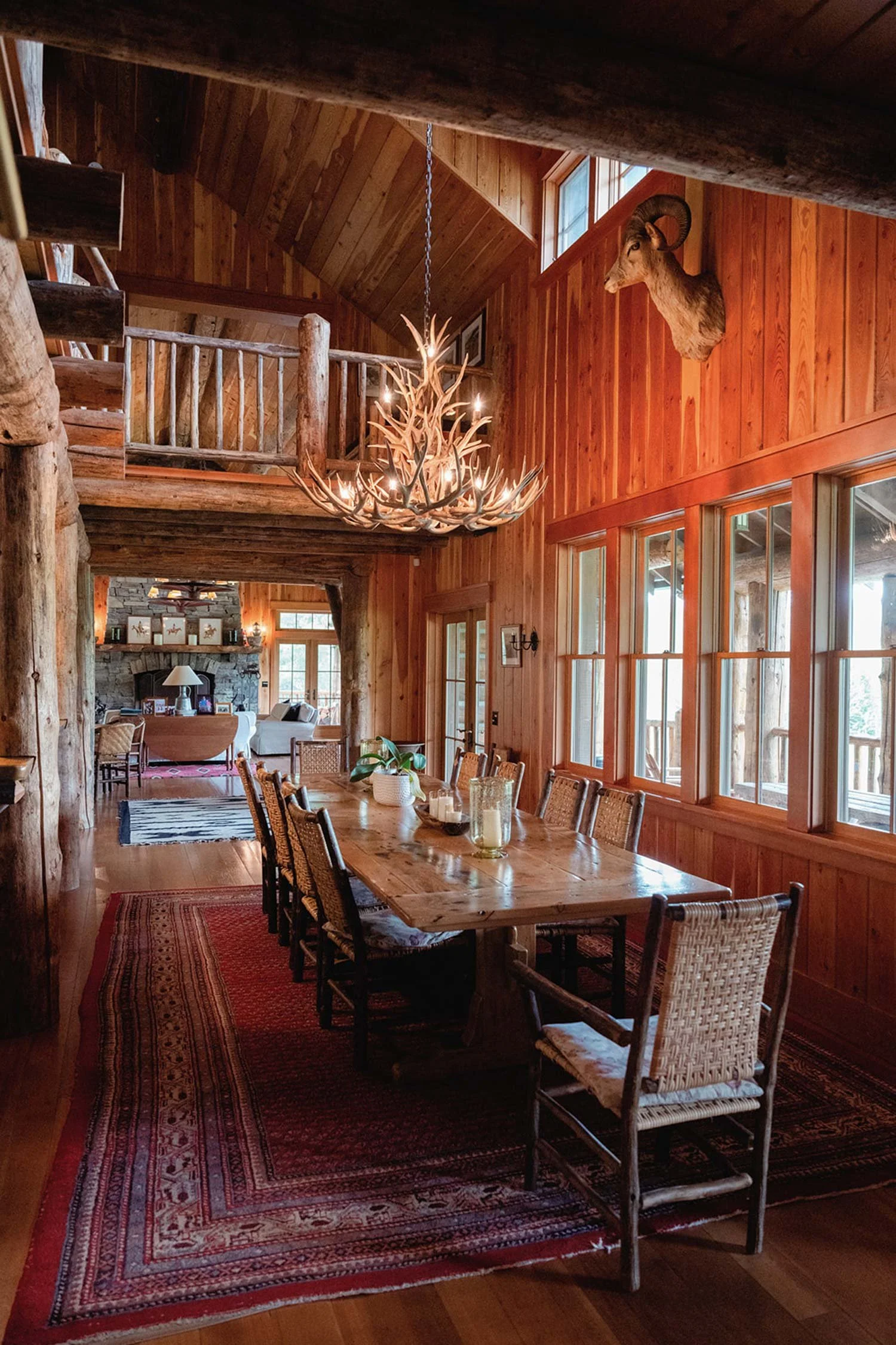 Green Valley Ranch dinner table at lodge