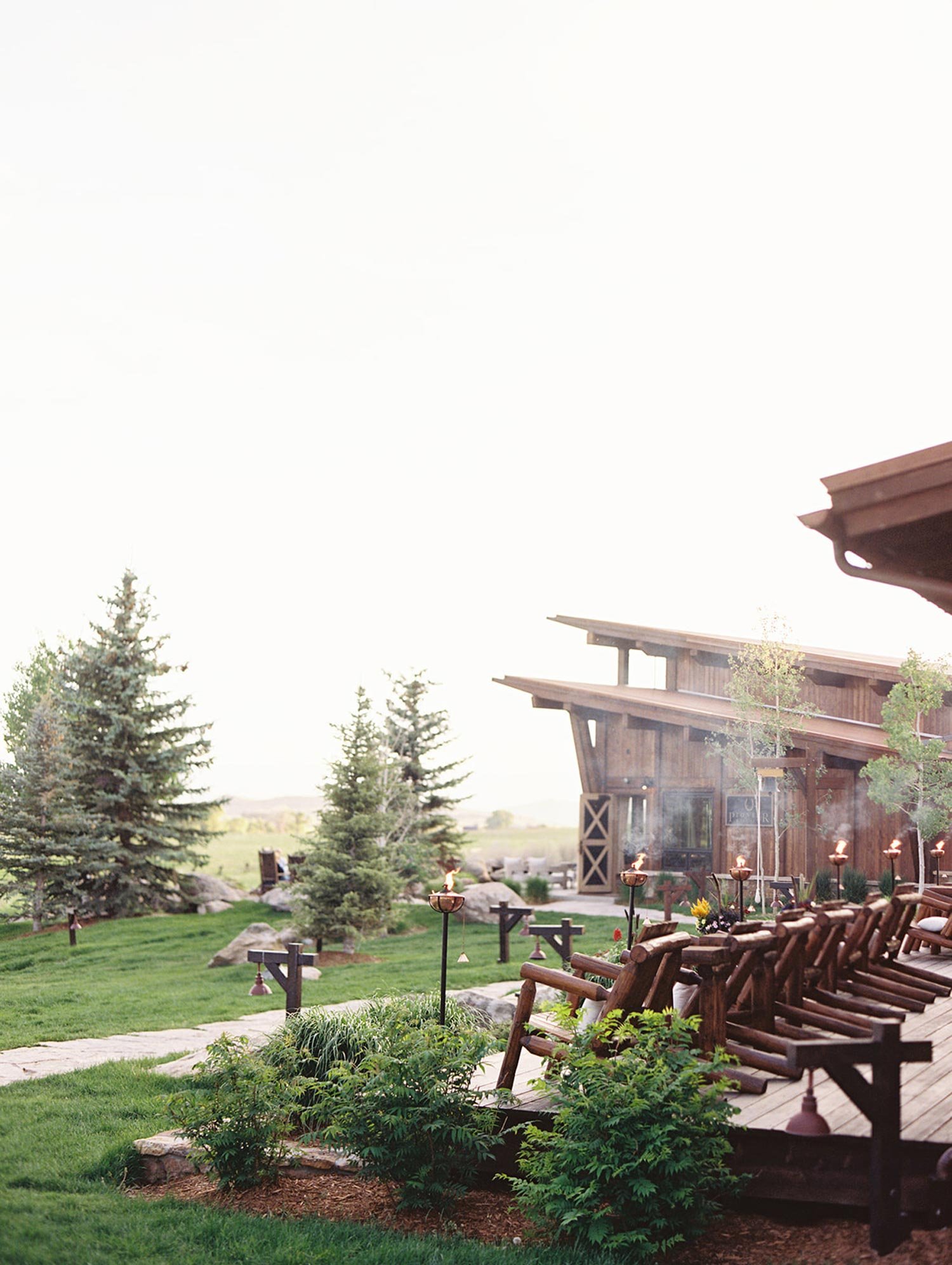 Brush Creek Lodge Welcome Party for Destination Wedding Location