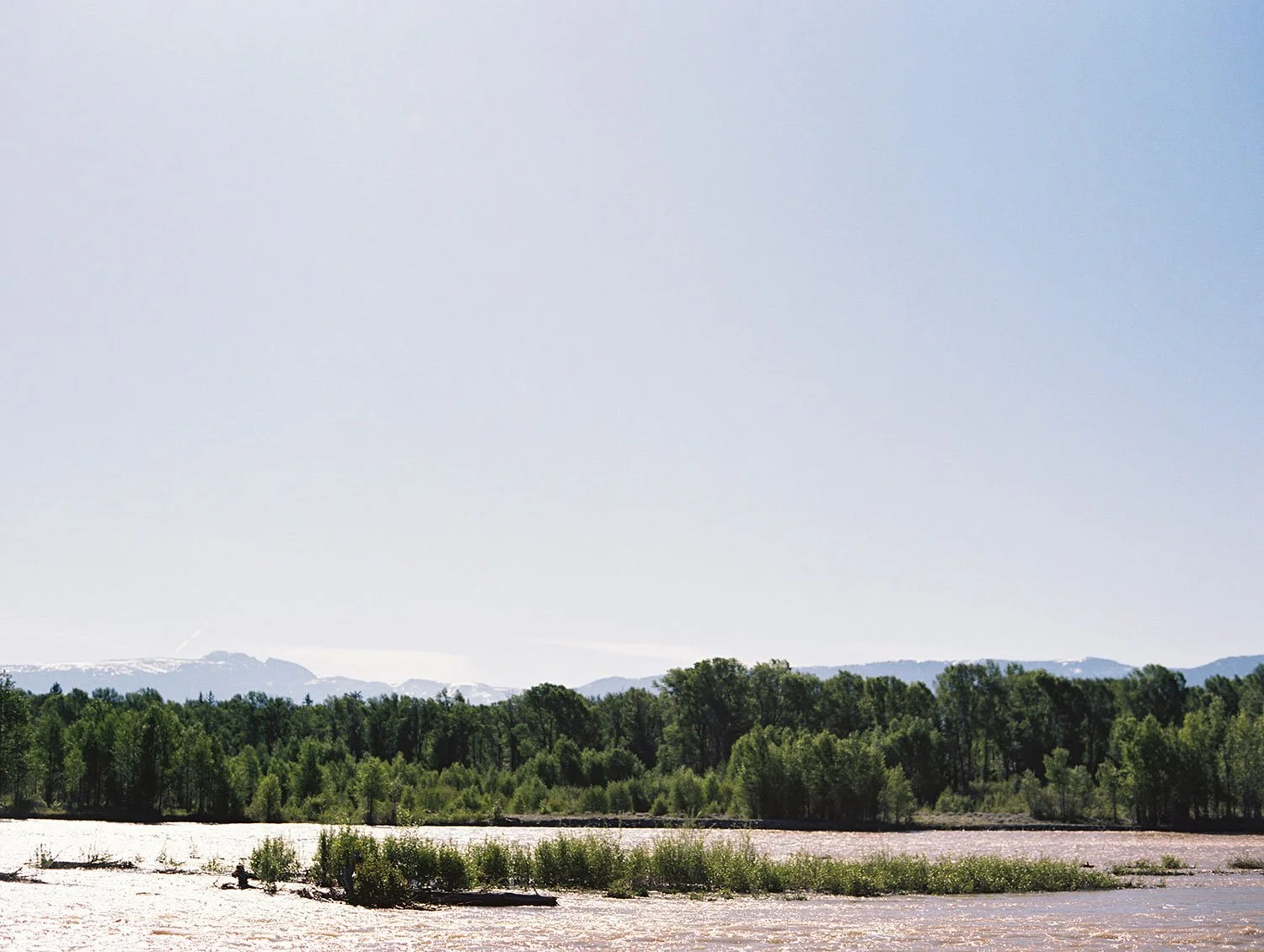 Snake River ceremony location in Wyoming