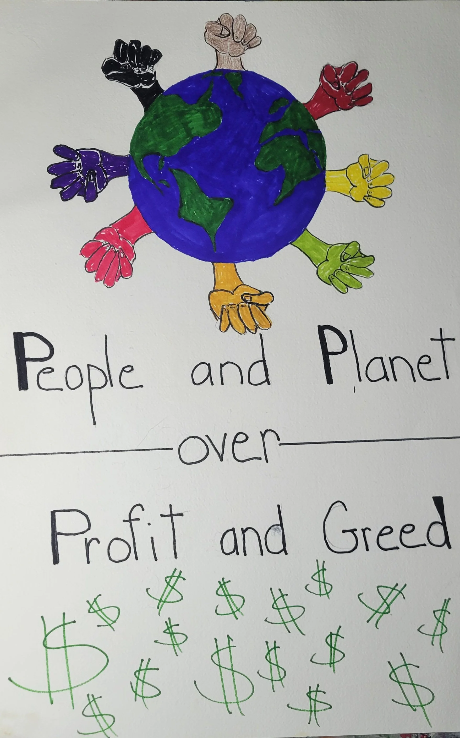 "People Over Profit"
by Kim Davies