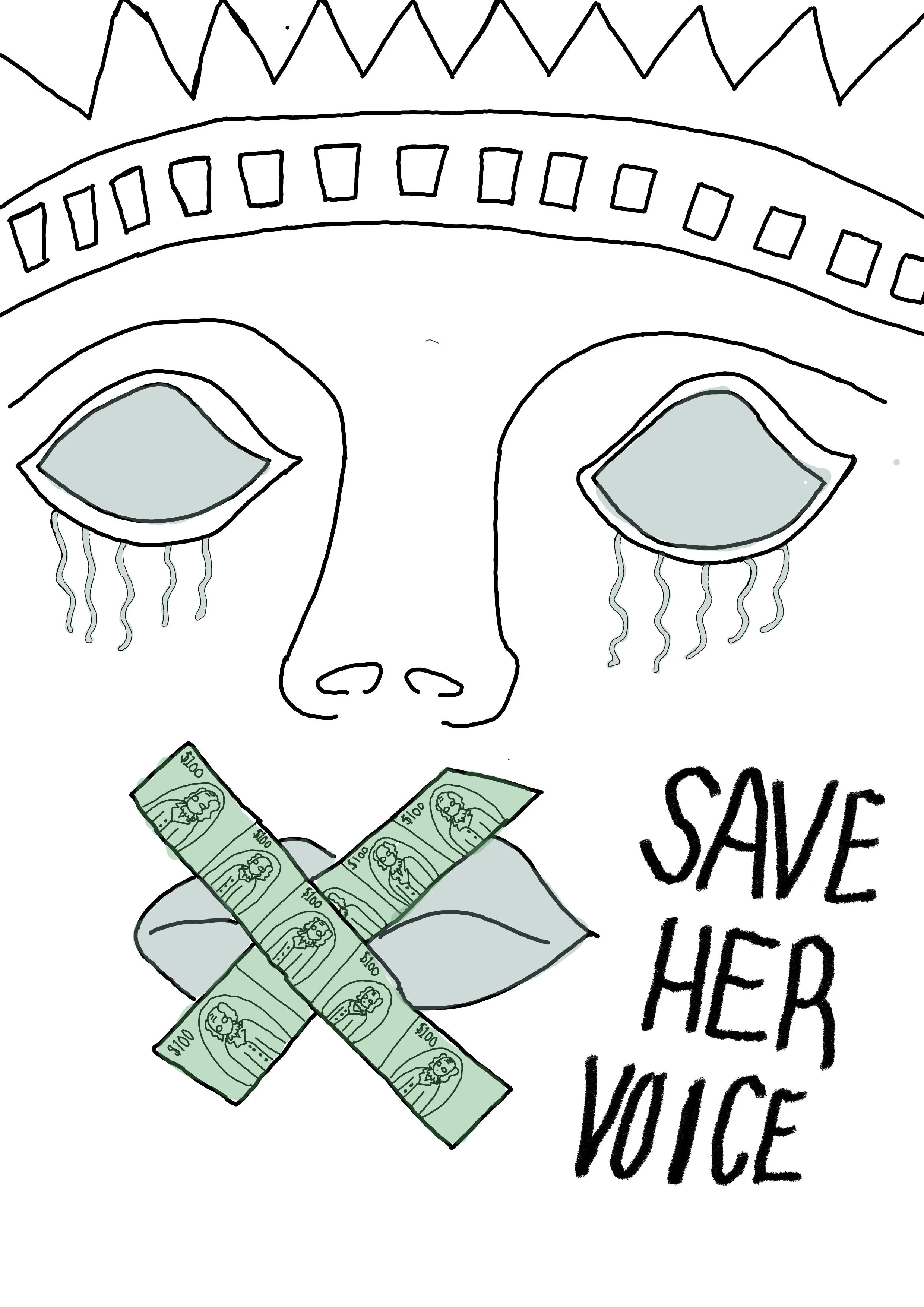"Save Her Voice"
by Morgan Boyer