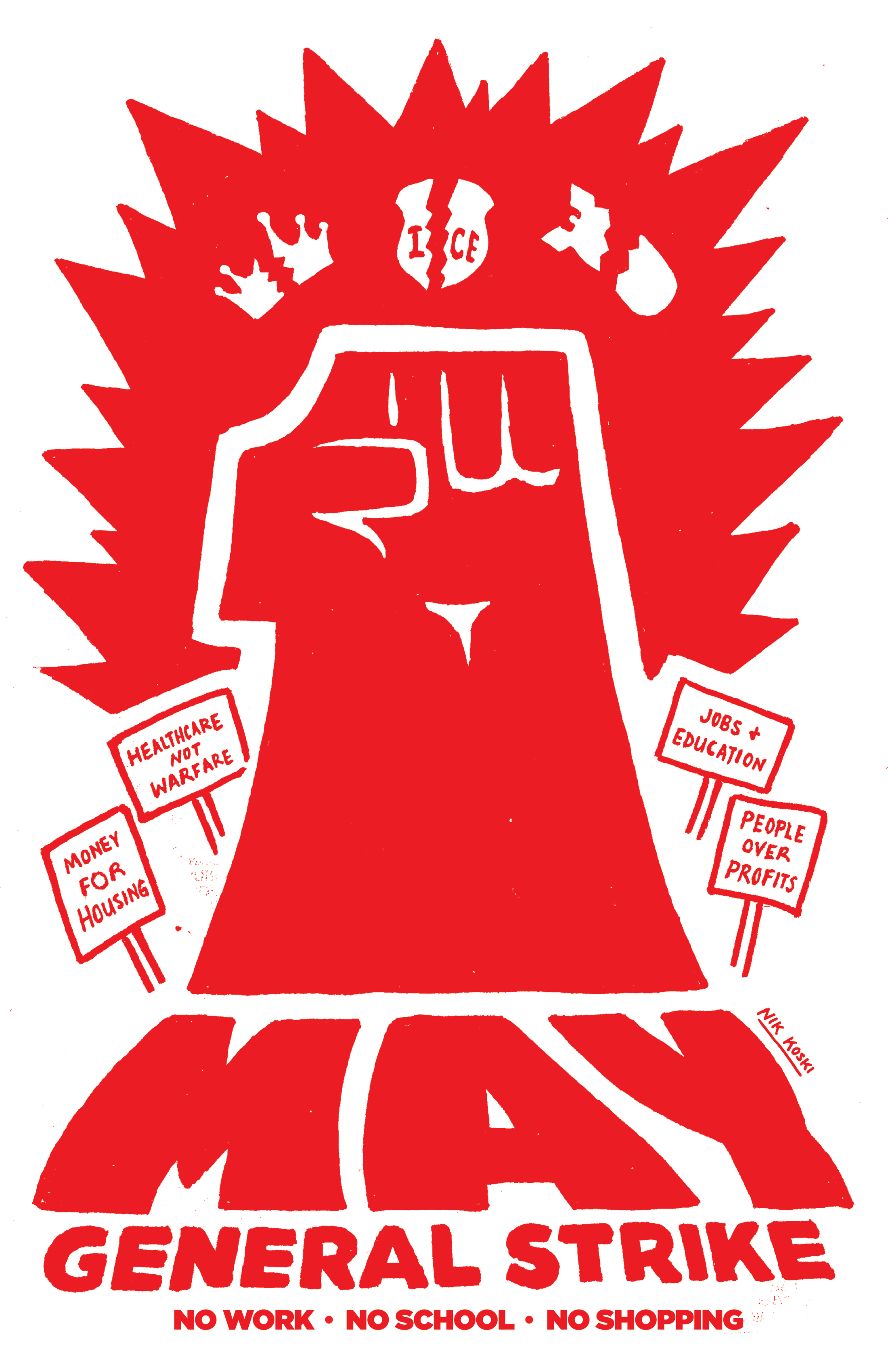 "May 1 General Strike"
by Nik Koski