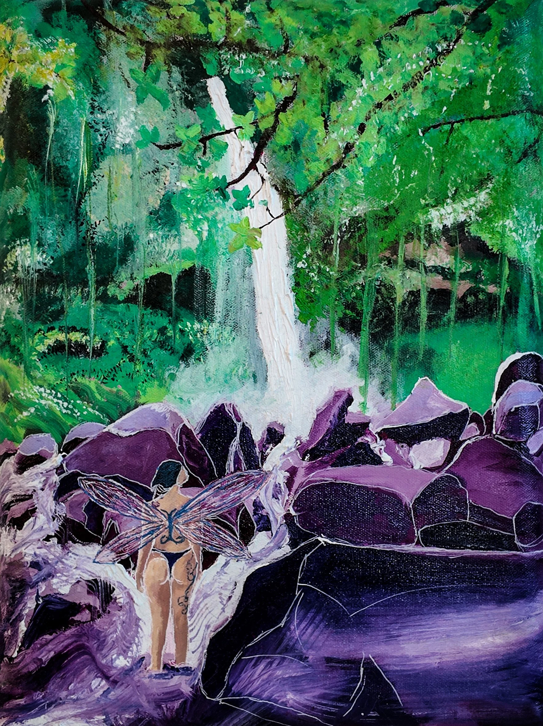 Fairy at the Waterfall in Costa Rica