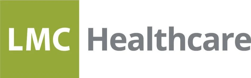 LMC Healthcare logo in green and gray with the words 'LMC Healthcare'
