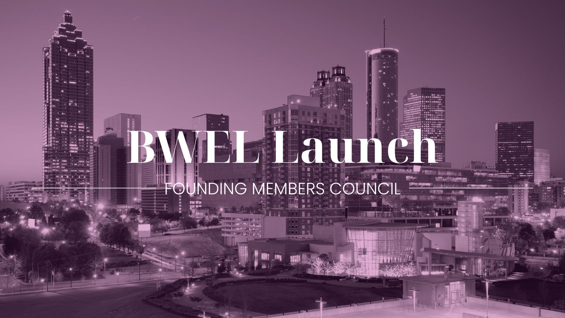BWEL Launch: Founding Members Council