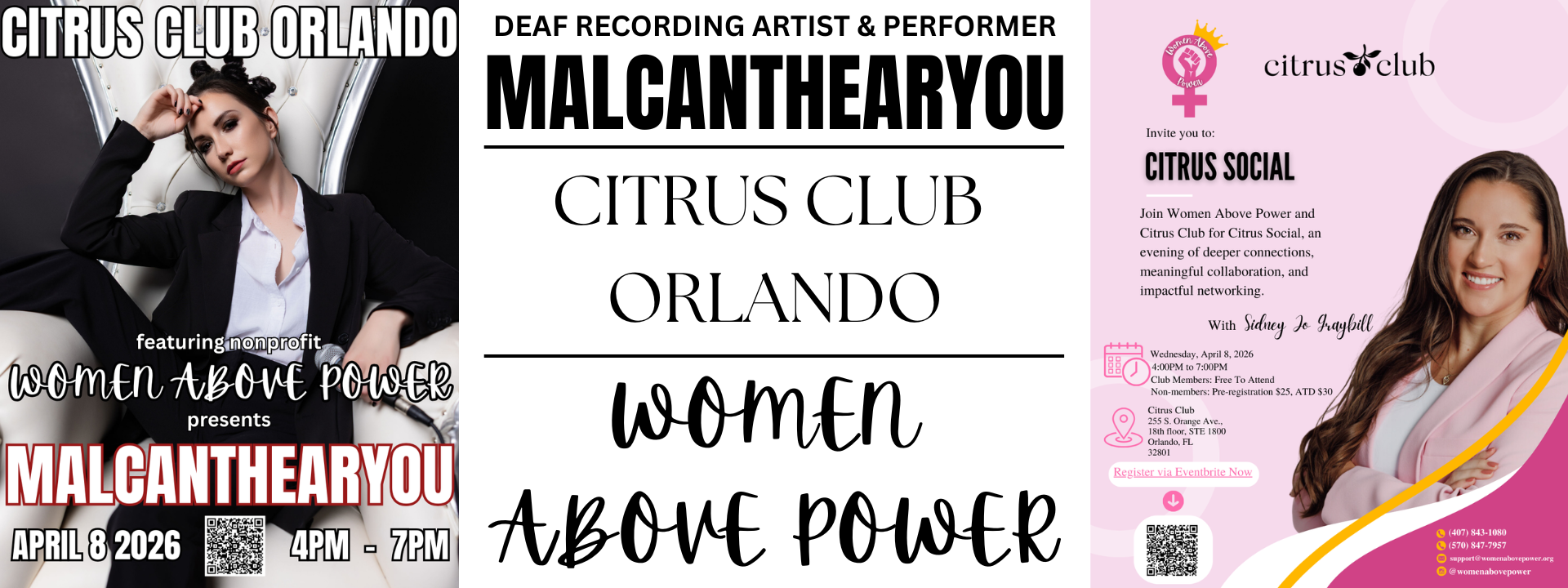 MALCANTHEARYOU X WOMEN ABOVE POWER @ CITRUS CLUB ORLANDO