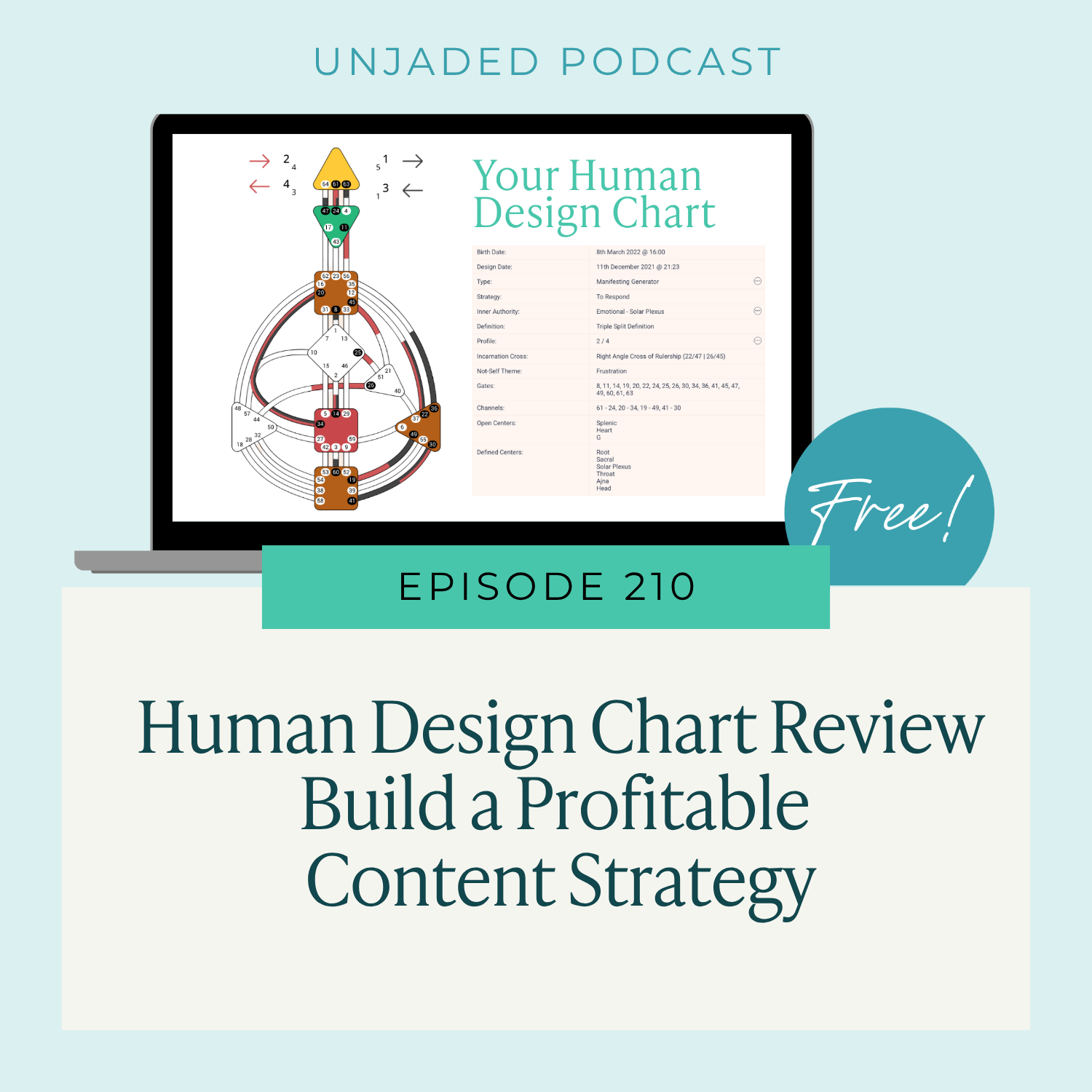 photo of human design chart