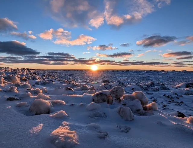 winter sunset photography