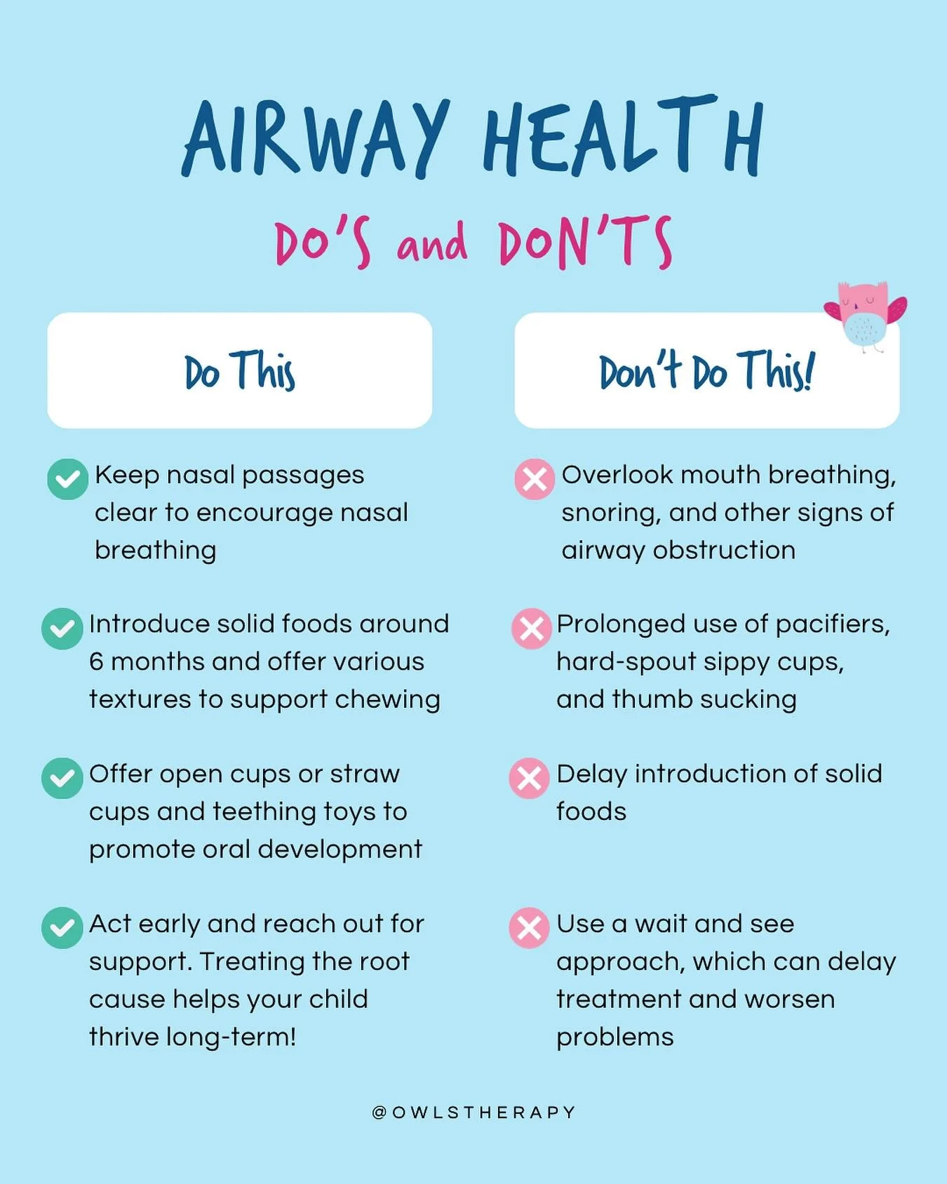 Mouth breathing, let&rsquo;s talk about it. 👄💨

We often see children who show signs of airway challenges like mouth breathing, snoring, or having an open-mouth resting posture. This leaves parents wondering &ldquo;is this something I should be con