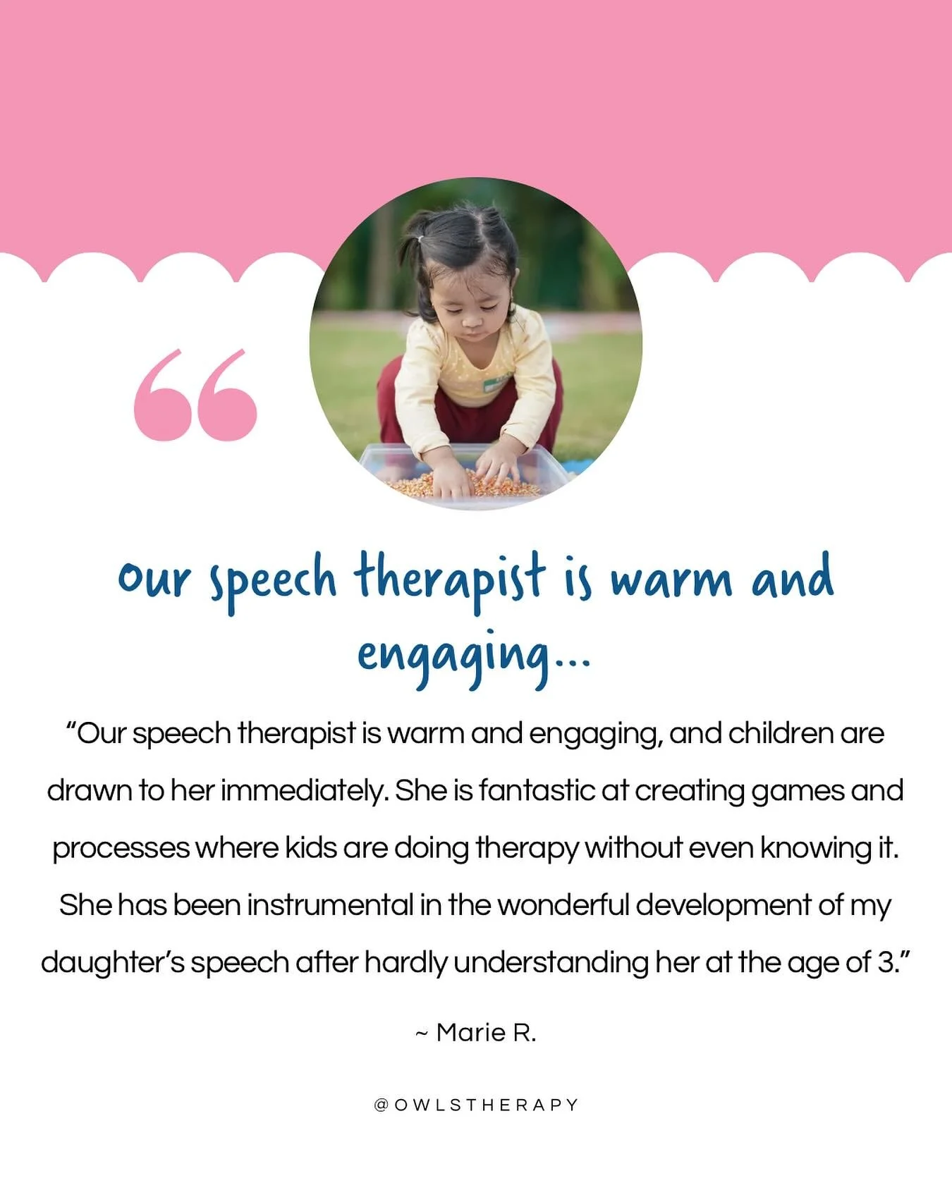 🌟Client Love Alert!🌟 We&rsquo;re so grateful for our amazing families and the trust they place in us with their child&rsquo;s care. 

If you&rsquo;re wondering how speech therapy can make a difference for your child, let&rsquo;s chat! 👋🏻 

Philad