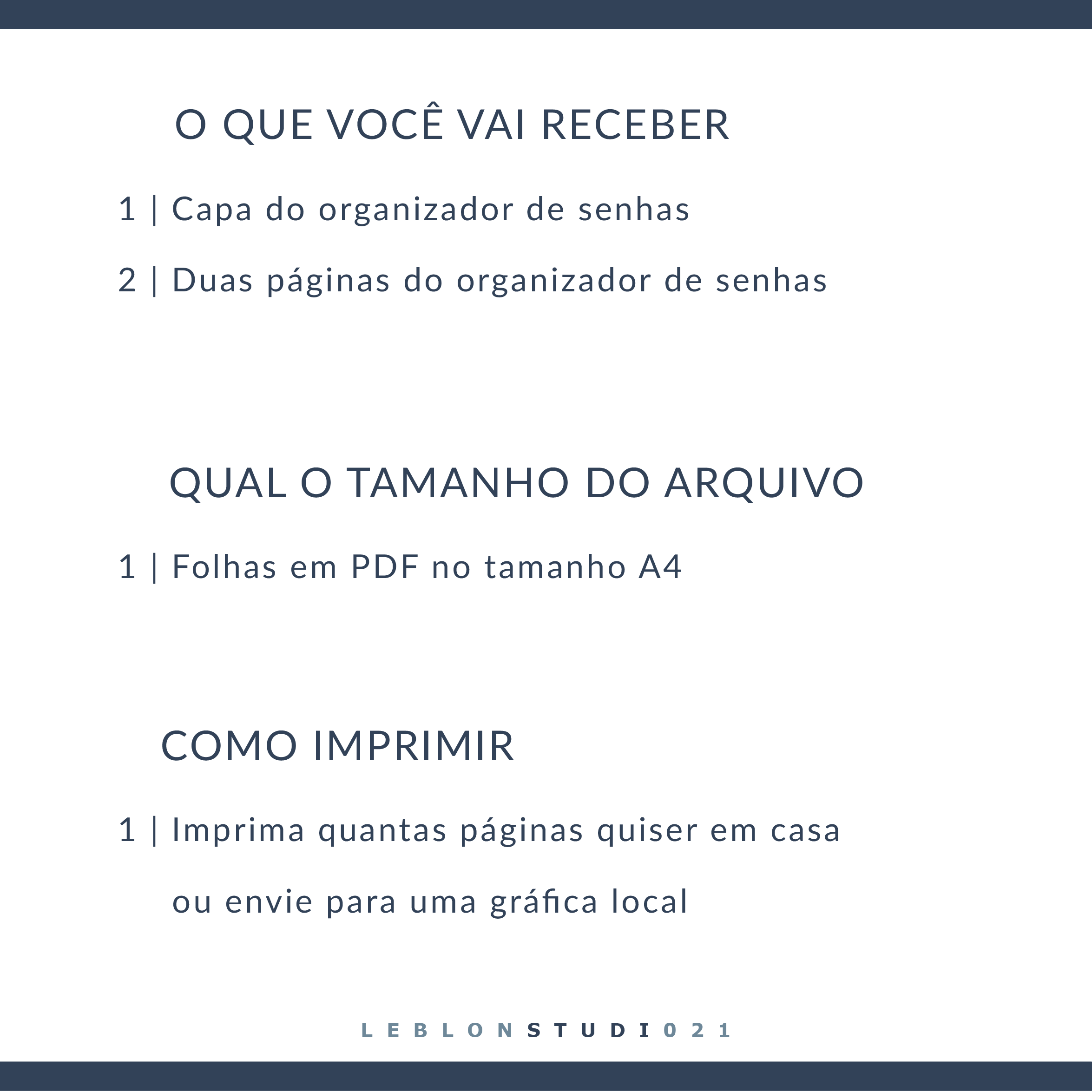 pdf para organizador de senhas
