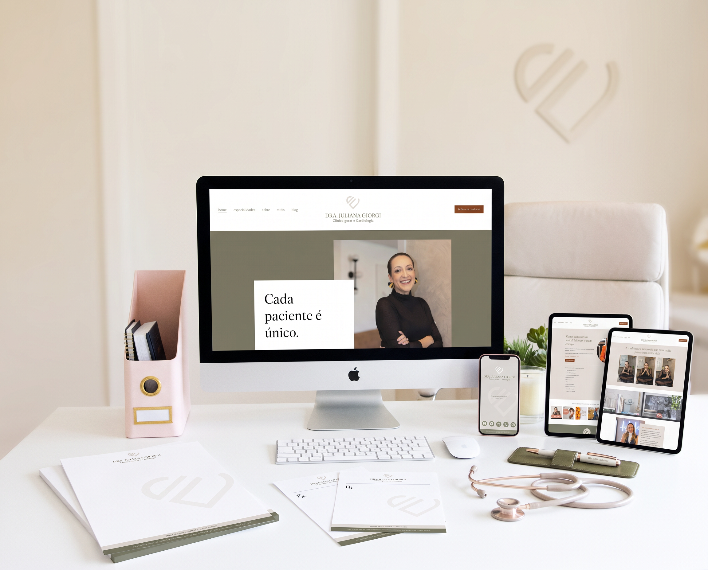 website pequeno para medicos