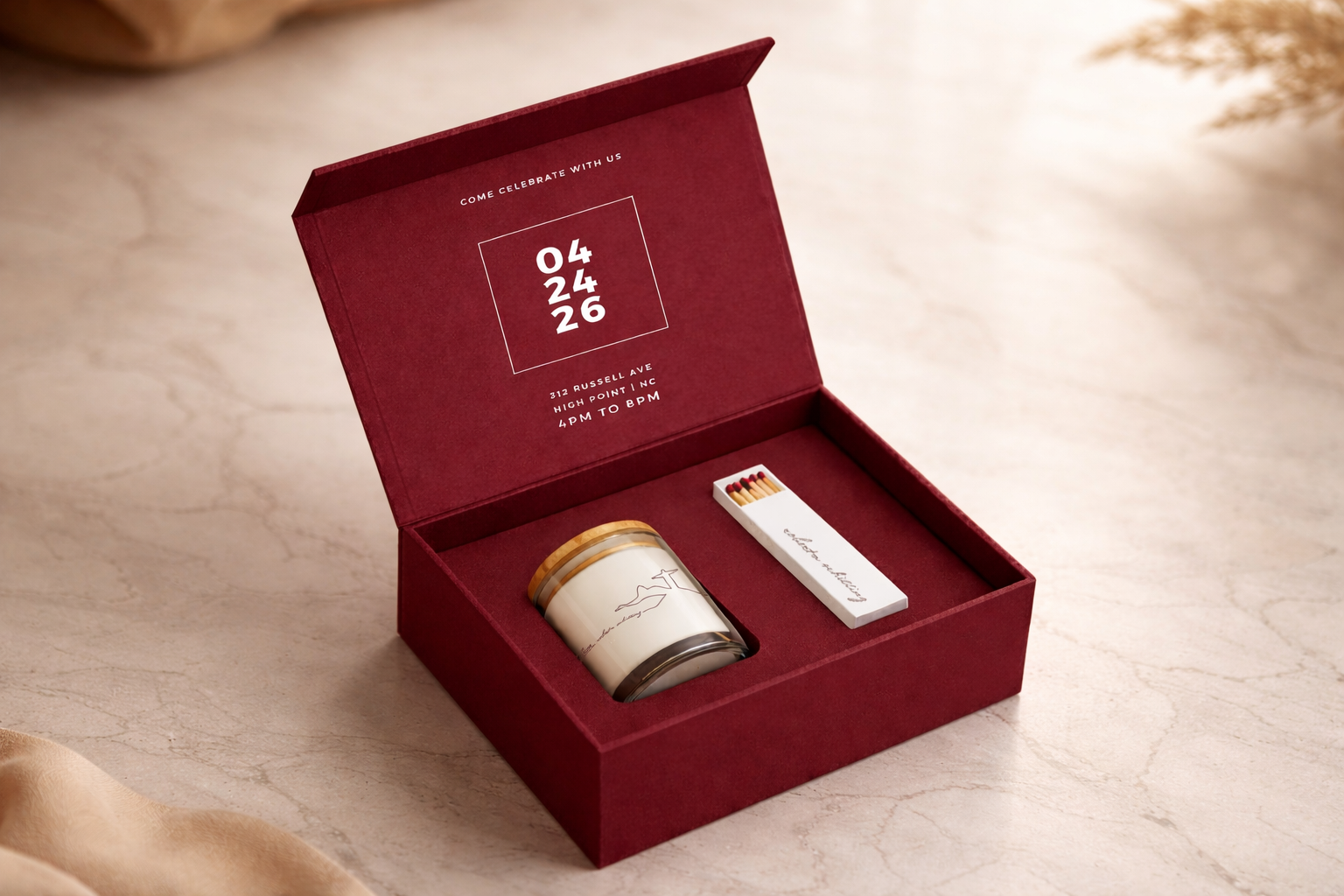 caixa convite corporativo exclusivo