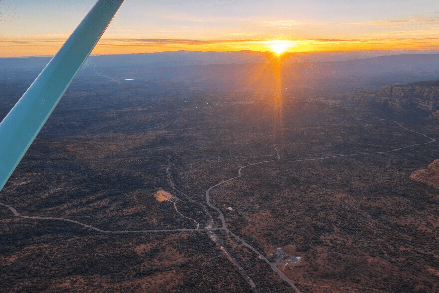 Sunset air tour Sedona | Bluebird