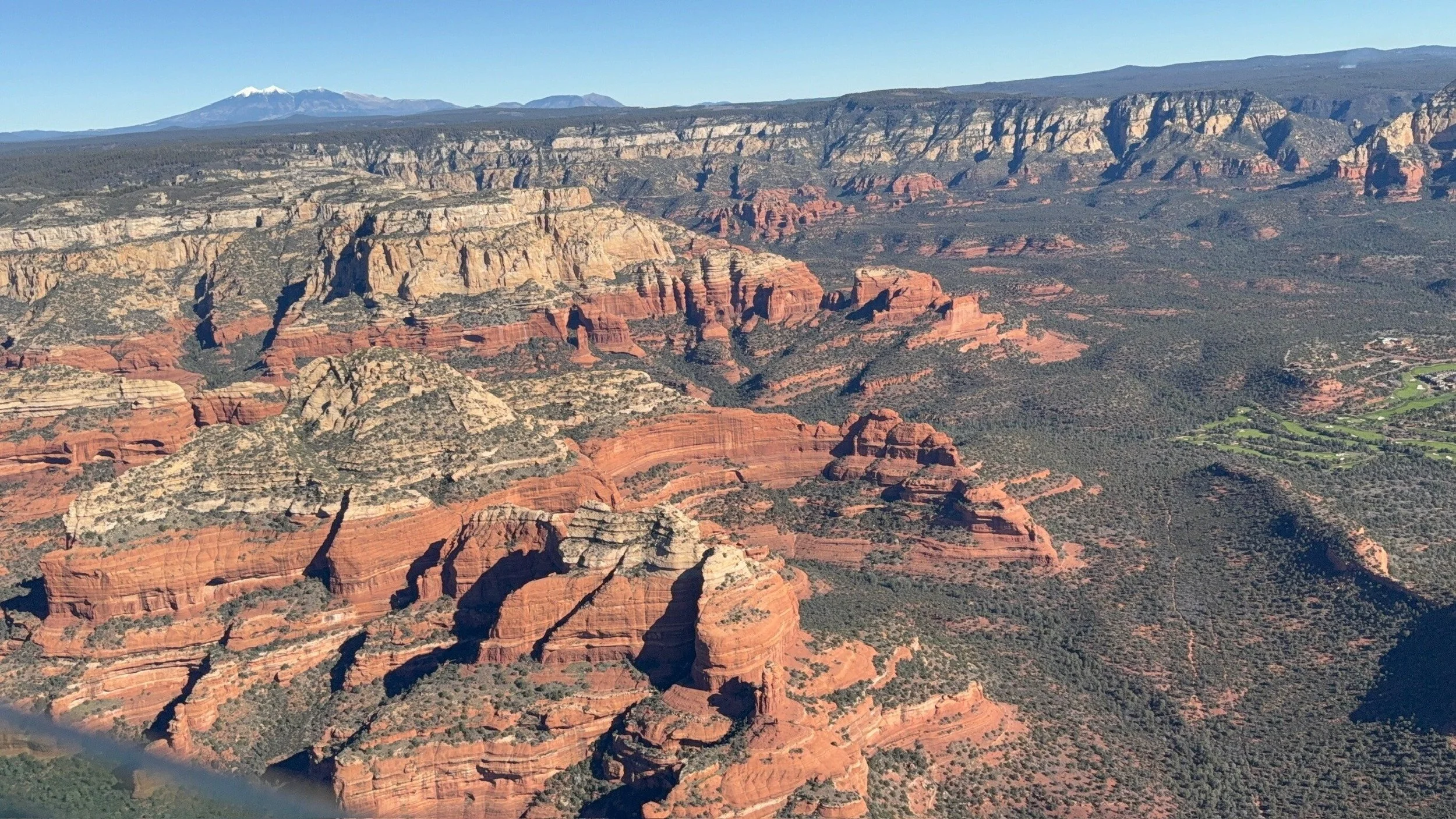 Sedona aerial tour showcasing vast desert and rock formations