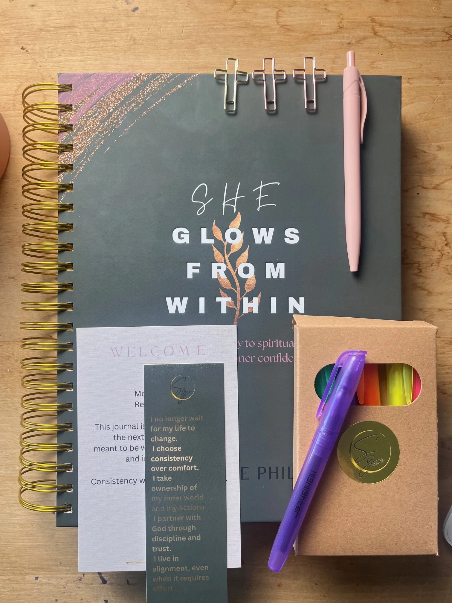 She Glows From Within Journal Bundle