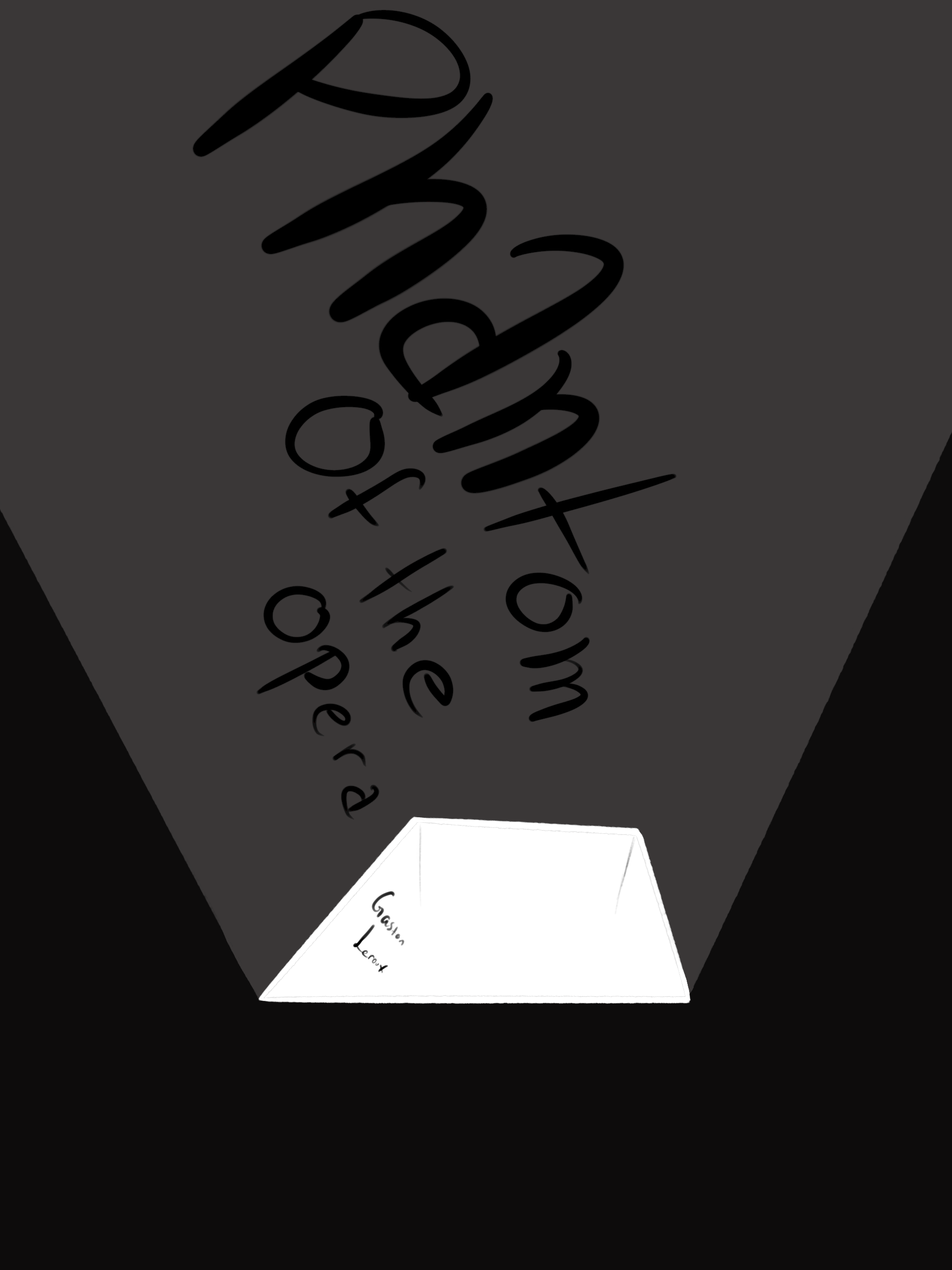 Trap Door - A concept depicting the title falling into a trapdoor, the Phantom uses magic and illusions throughout the story and uses trapdoors multiple times