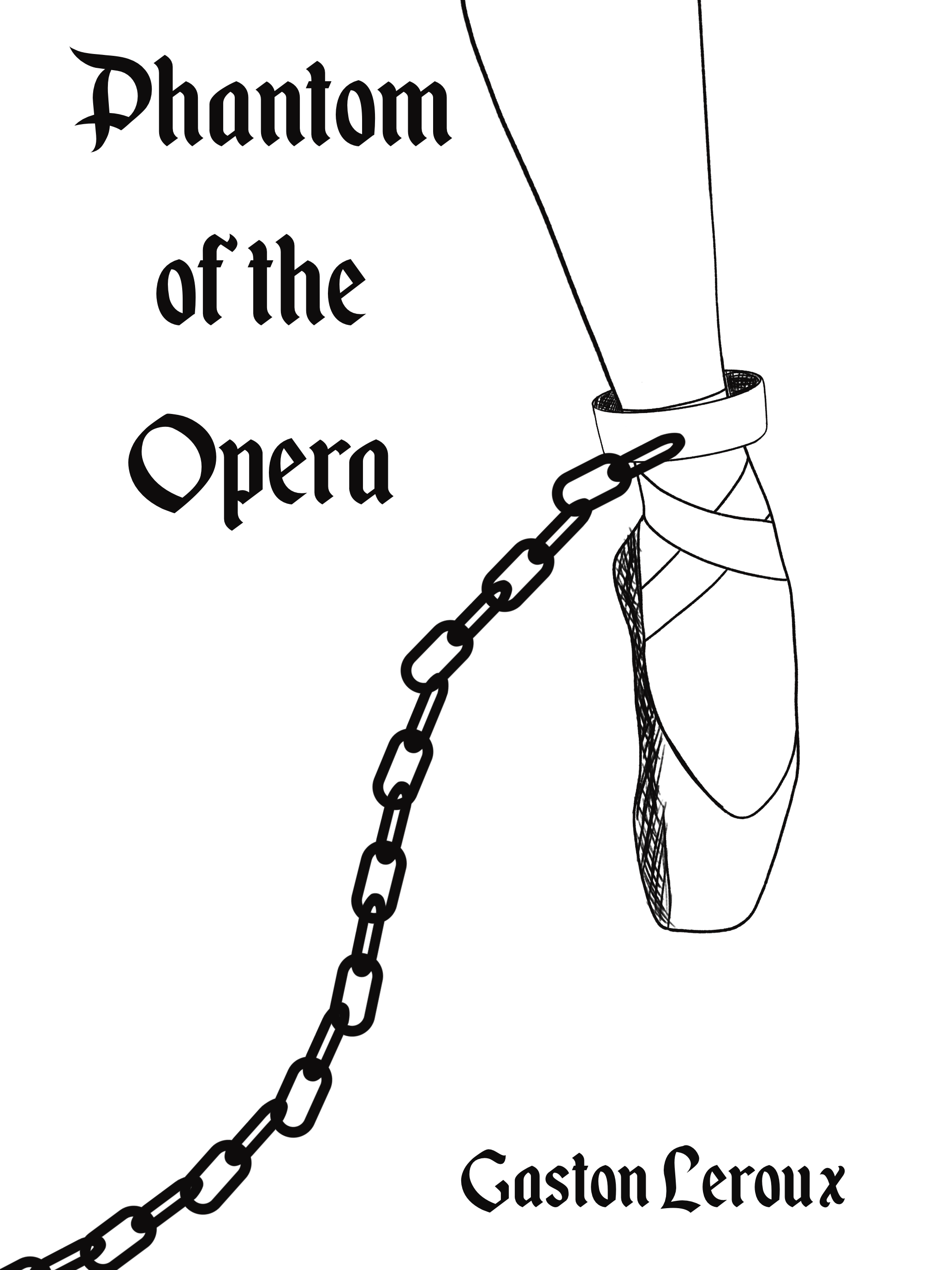 Chained - A concept depicting Christine dancing her ballet with the chain of the Phantom holding her down.