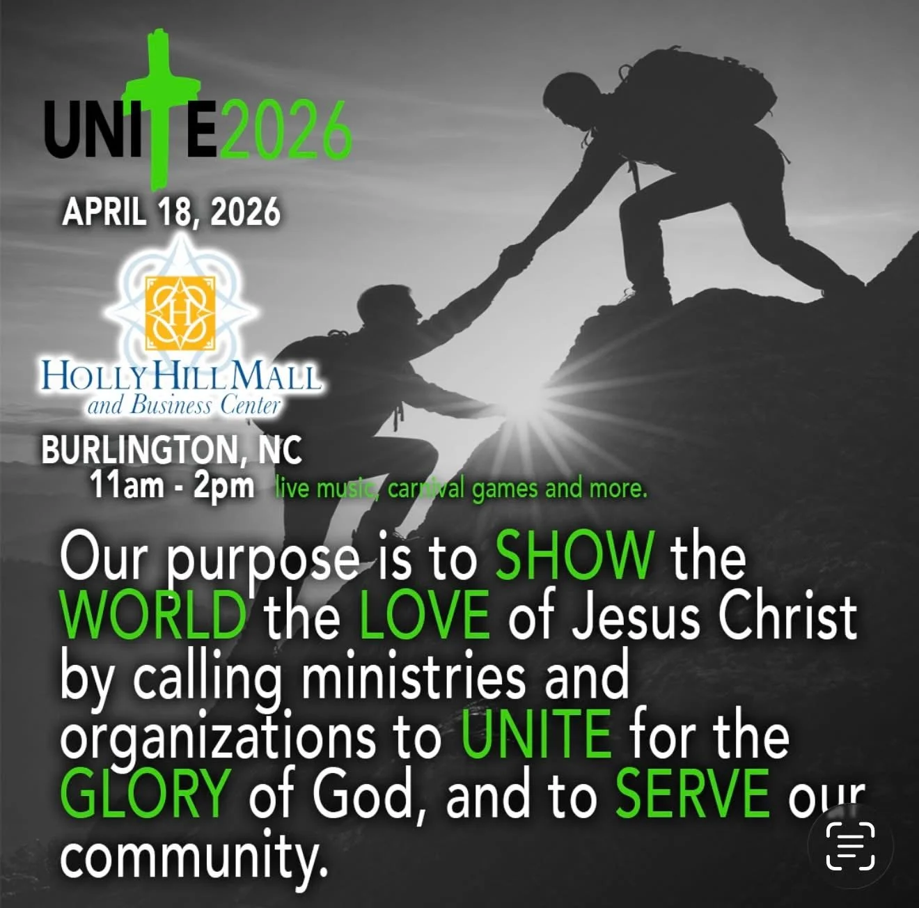 Unite 2026 at Holly Hill Mall