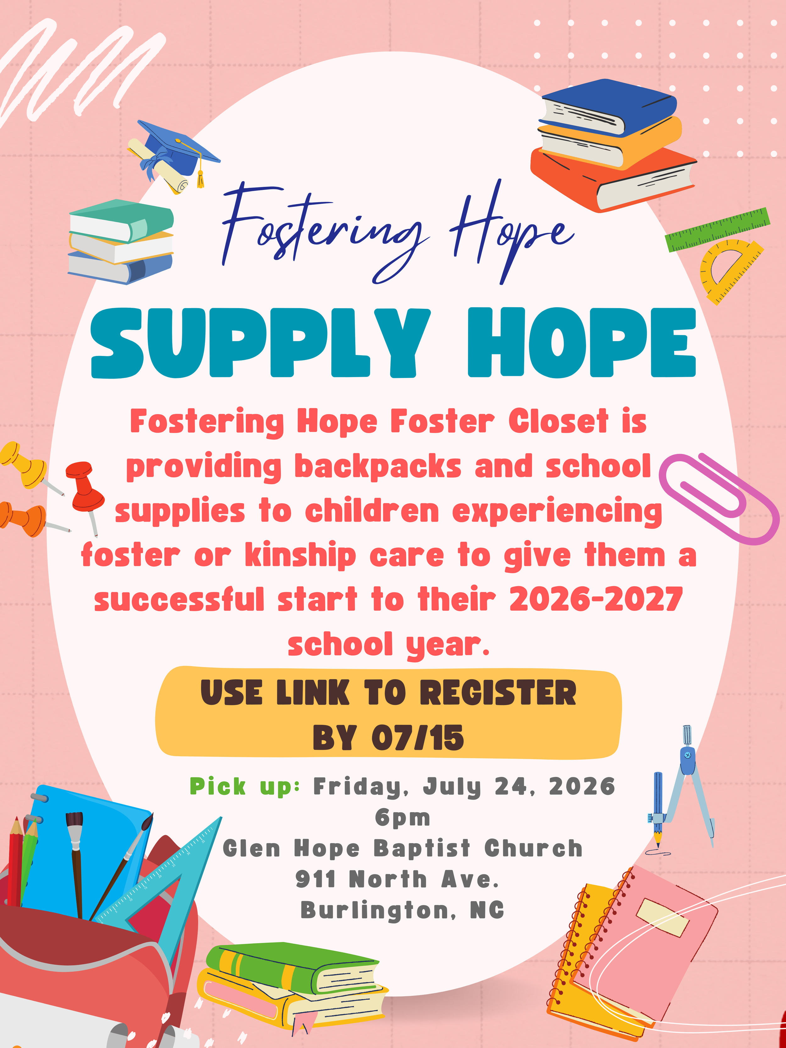 Supply Hope Backpack Drive
