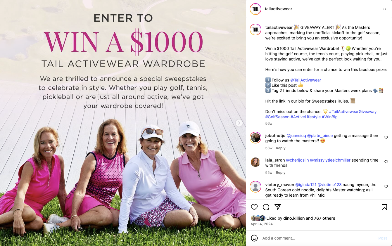 Masters Sweepstakes