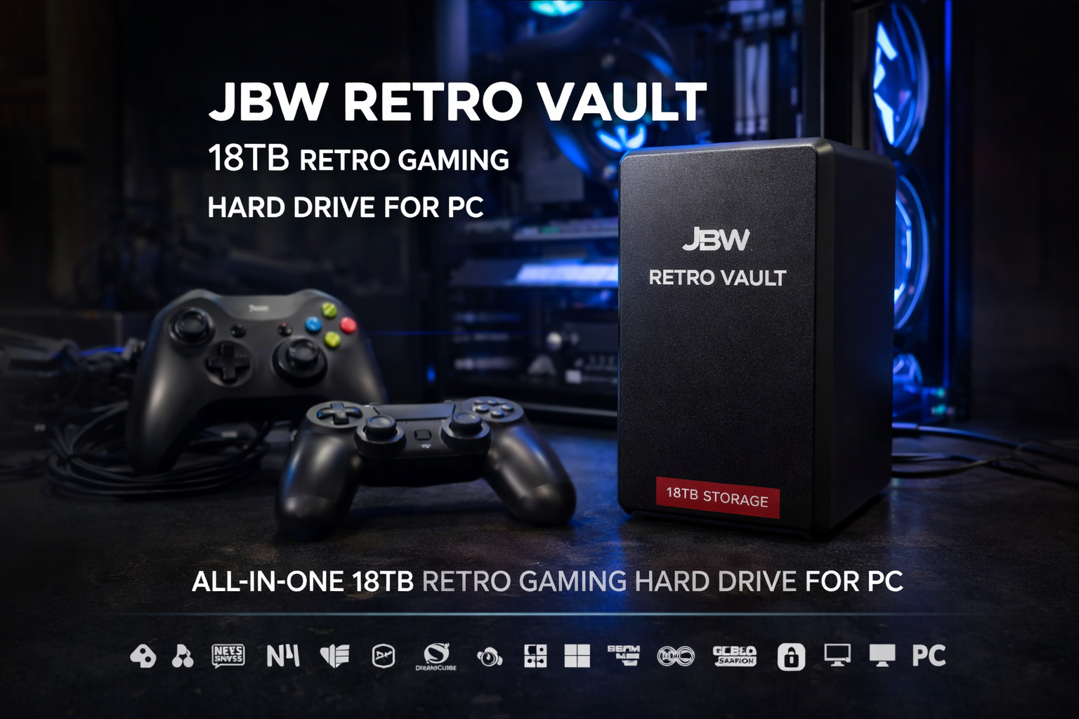 🏆 JBW Retro Vault – Standard Edition (+18TB)