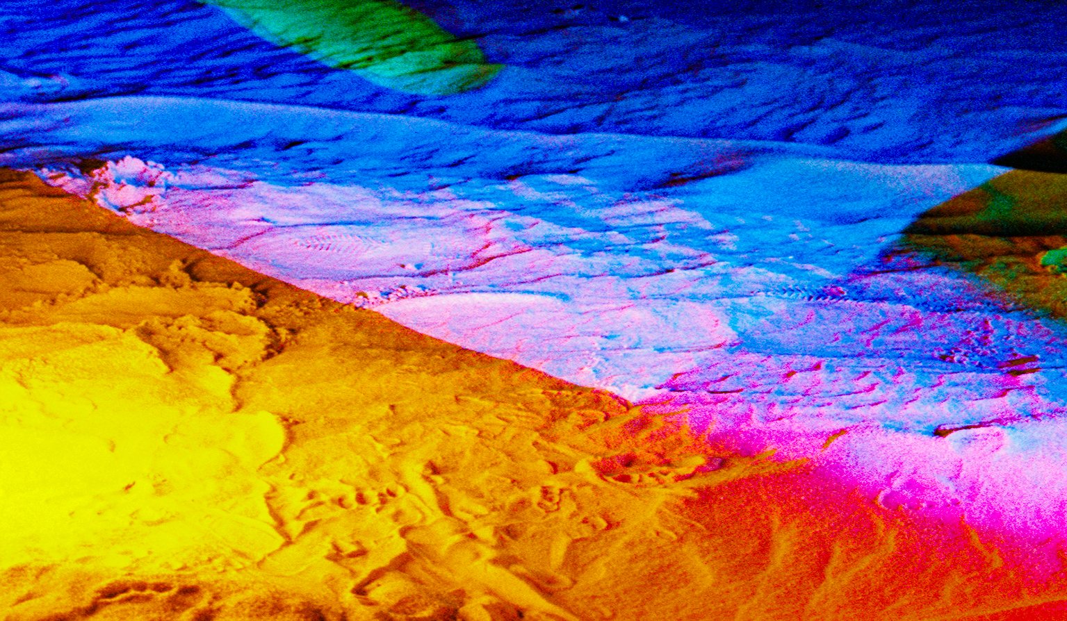 Neon Light and Painterly Polaroids