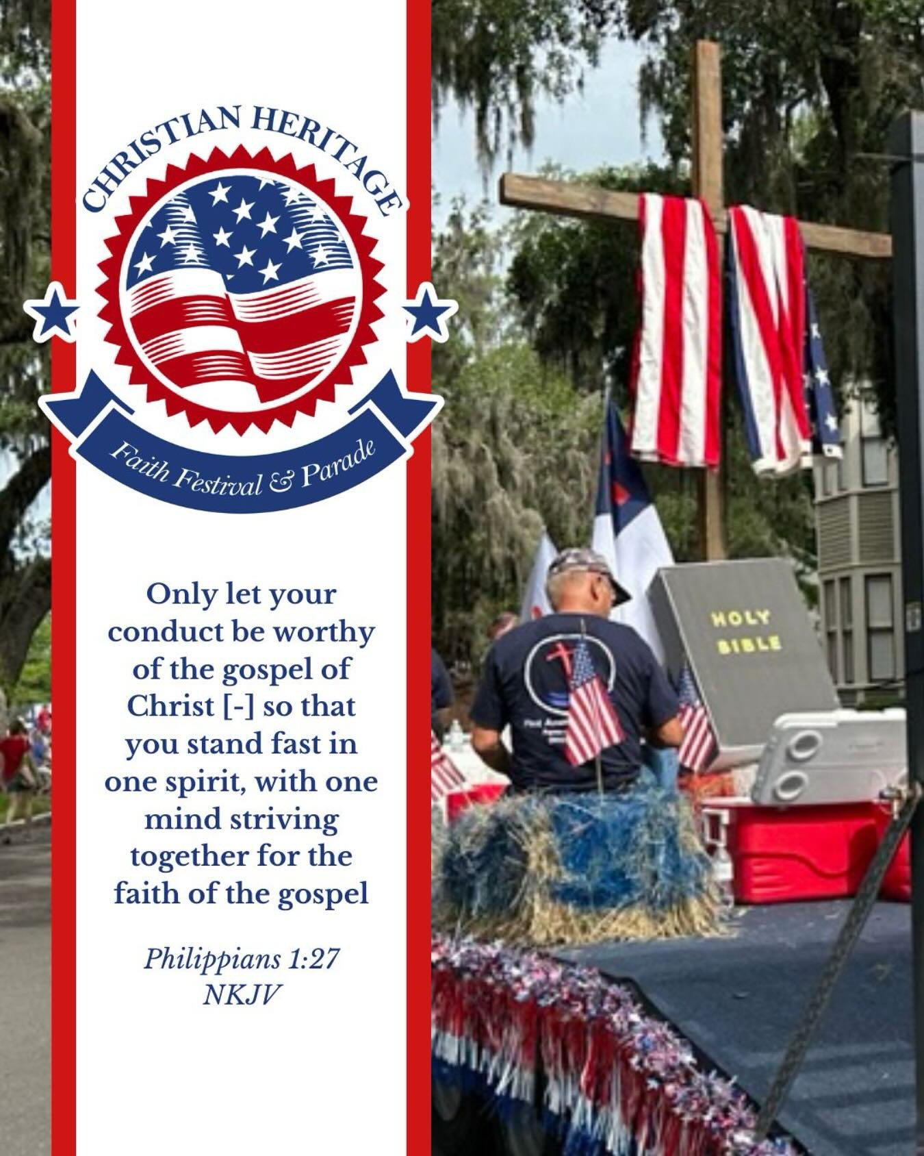 Why do we need a parade? Why are we having a festival?
Because now — more than ever — it is time for believers to stand together in joy, in faith, and in unwavering allegiance to the One who set us free.
This isn’t just a parade.