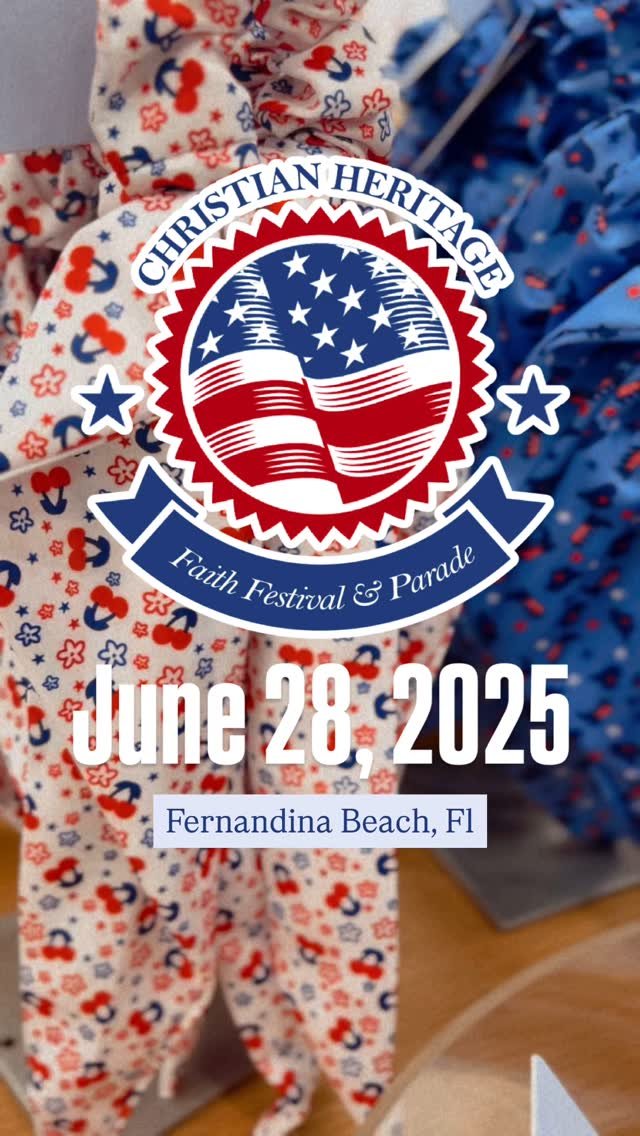 Red, white, and BOLD.
We’re getting ready to flood the streets of Fernandina Beach with faith, freedom, and fellowship — and we want YOU in the parade lineup!
Whether you’re marching, riding, carrying a banner, or waving a flag &md