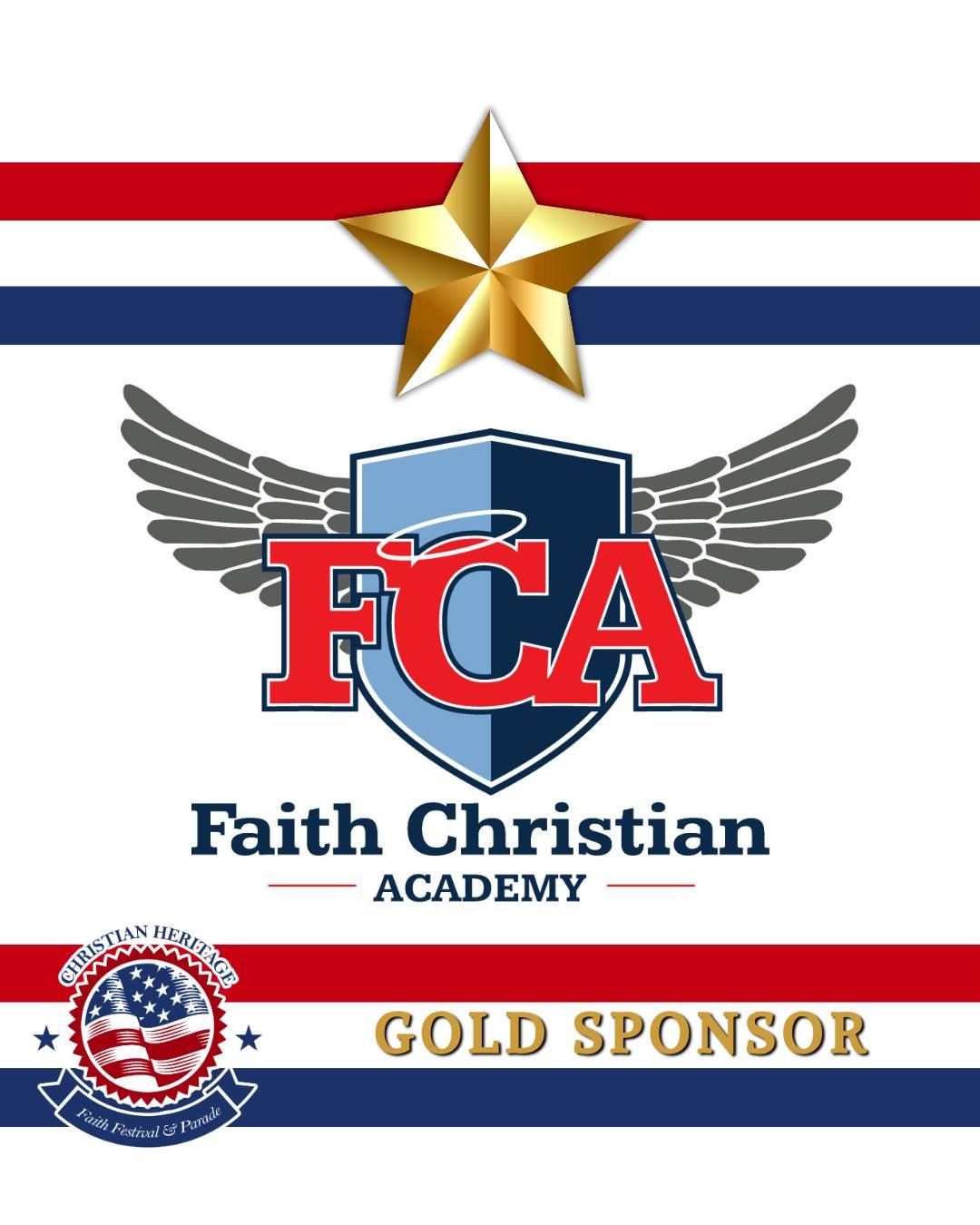 🌟 GOLD SPONSOR SPOTLIGHT &ndash; Faith Christian Academy 🌟

We&rsquo;re honored to recognize Faith Christian Academy of Yulee, Florida as a Gold Sponsor of the Christian Heritage Parade &amp; Faith Festival!

Since 1997, FCA has been faithfully par