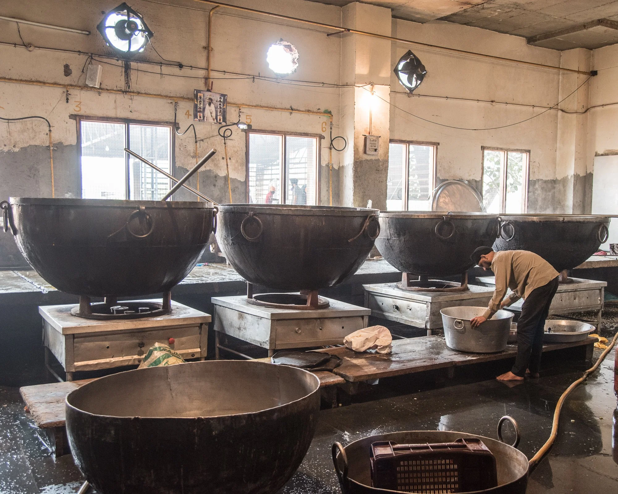 Preparing Dal for lunch, Golden Temple, Amritsar