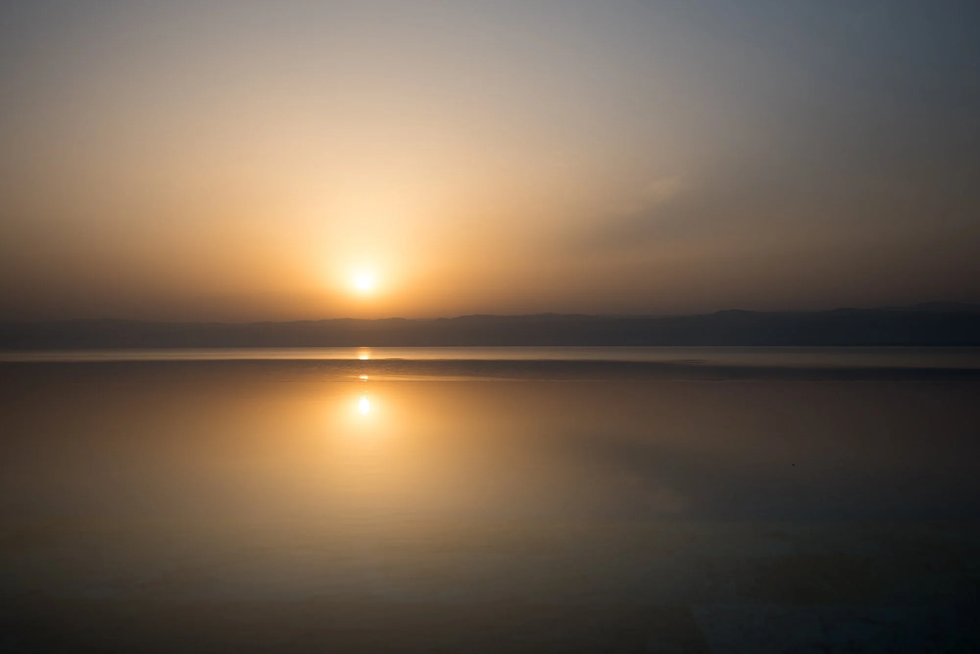 Sunset over the Dead Sea