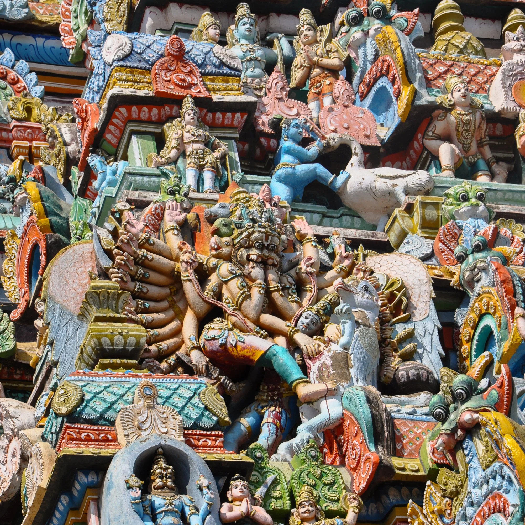 Detail temple Madurai