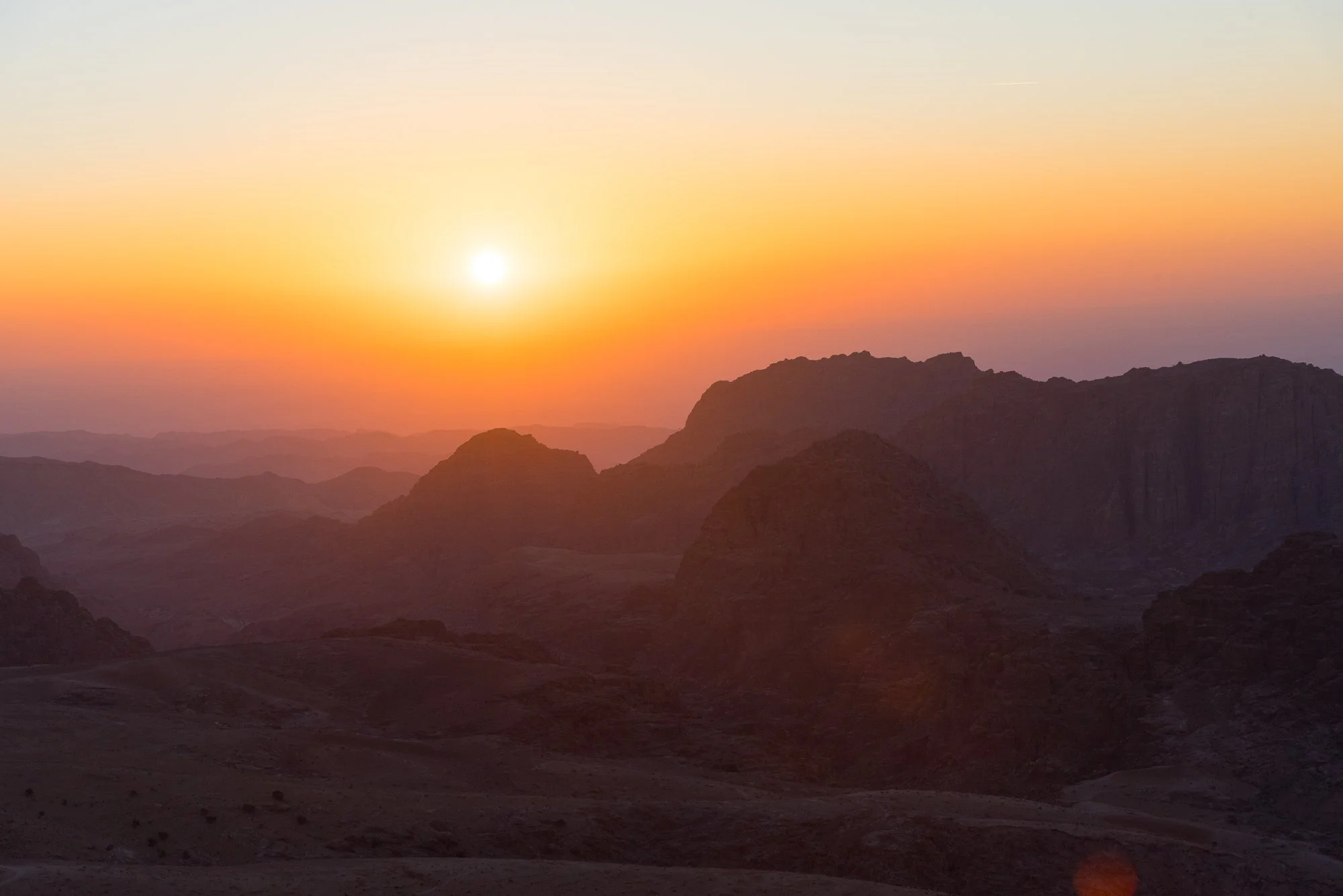 Sunset over Petra