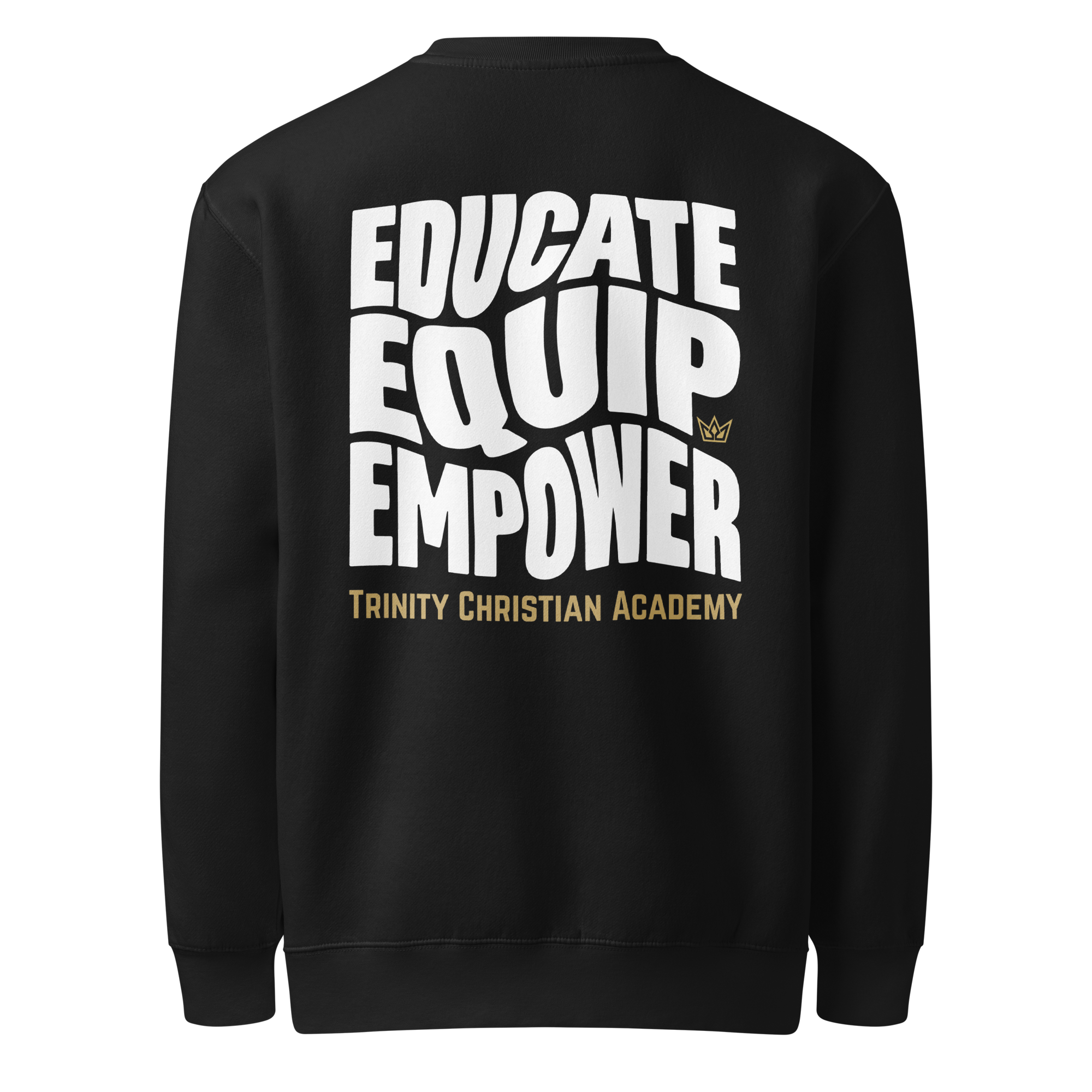 Educate Equip Empower (Wavy) - Unisex Adult Crew Neck Sweatshirt