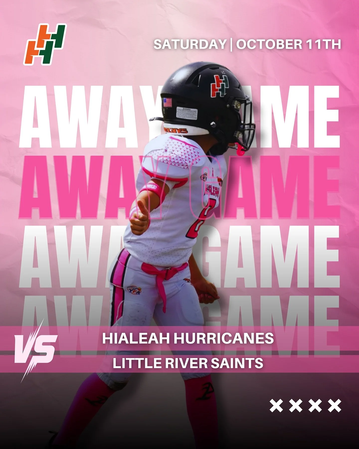 🌪️ WEEK 9 IT&rsquo;S GAMEDAY! 🌪️

Hurricanes 💗It&rsquo;s a PINK OUT in honor of Breast Cancer Awareness Month. We&rsquo;re repping for strength, survivors, and support on and off the field. So pull up in your pink and let&rsquo;s show out with pur