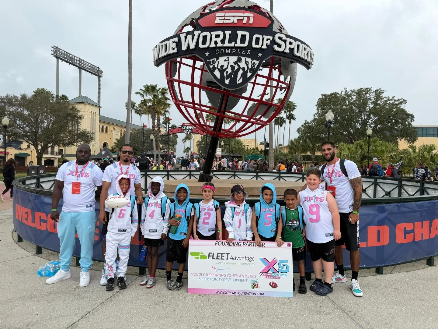 Three teams. One vision. One unforgettable week in Orlando. 🌎🏈✨

We&rsquo;re beyond grateful to our Founding Partner Fleet Advantage for believing in our kids, our program, and our vision. Because of your support, we were able to travel to Orlando 
