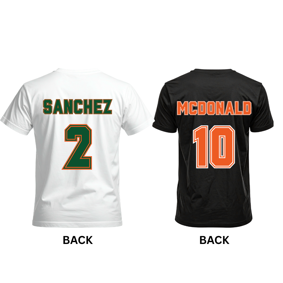 Football Custom Player Name & Number