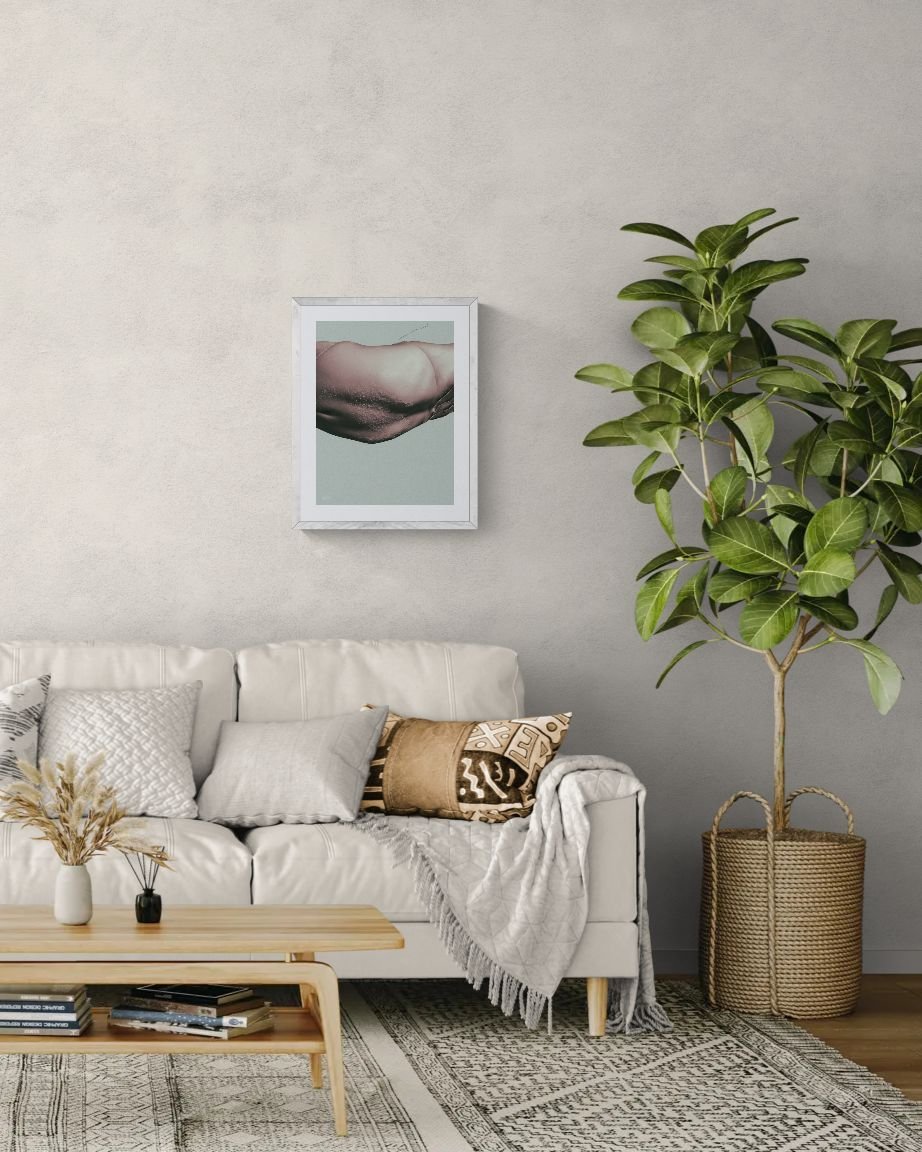 Comfy boho living room with a shrub.jpeg