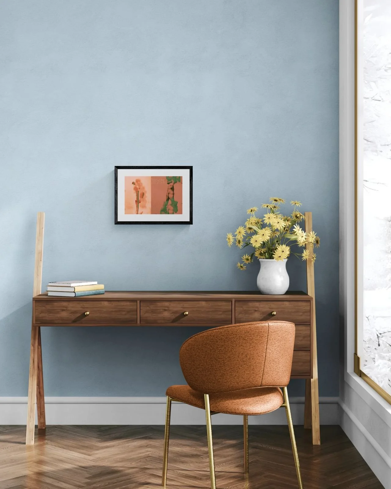 Fancy home office with unique desk.jpeg