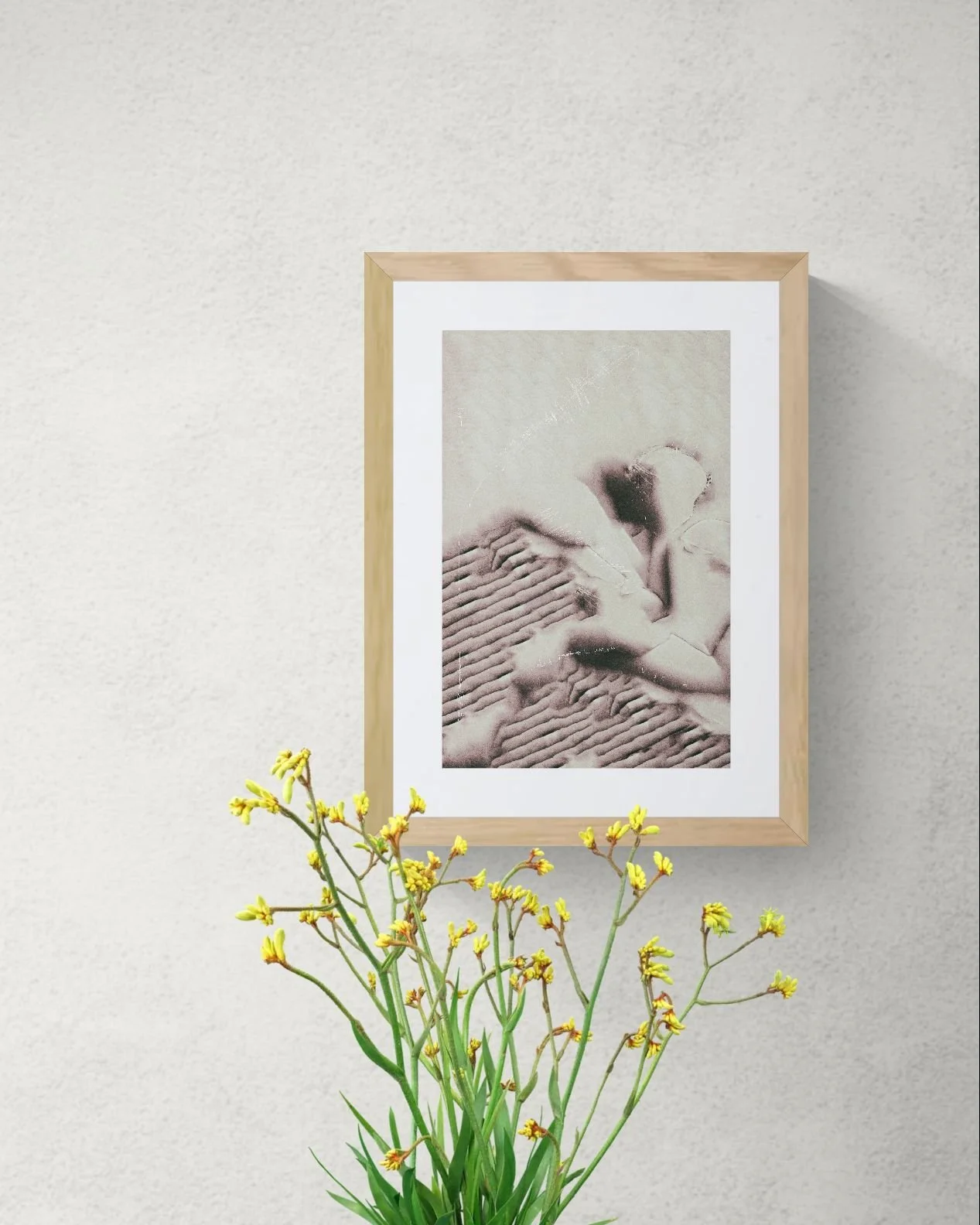 Potted plant with yellow buds sitting on a stool (1).jpeg