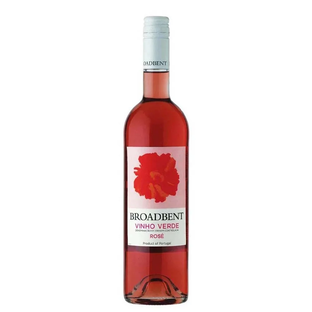 Broadbent - Vinho Verde Rose NV — A light, spritzy Portuguese rosé with bright strawberry, citrus, and a refreshing mineral lift.