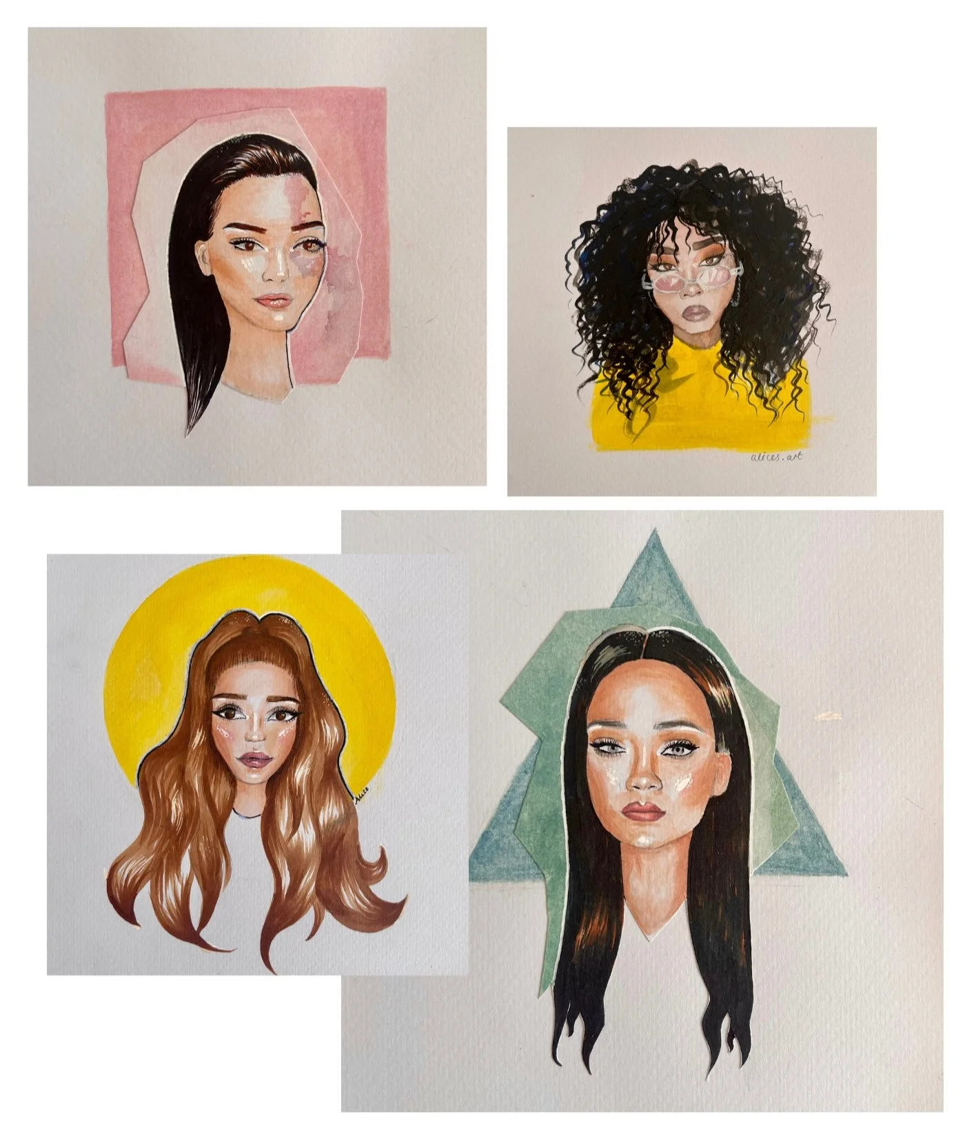 Stylised ladies, 2016 (age 13)