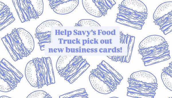 📣 HEY SAVAGES &mdash; WE NEED YOUR VOTE!
We have two sizzling hot business card designs and can&rsquo;t decide which one should represent Savy&rsquo;s Food Truck 🔥

👀 Let the battle begin- tell us which one is your favorite in the COMMENTS + tag a
