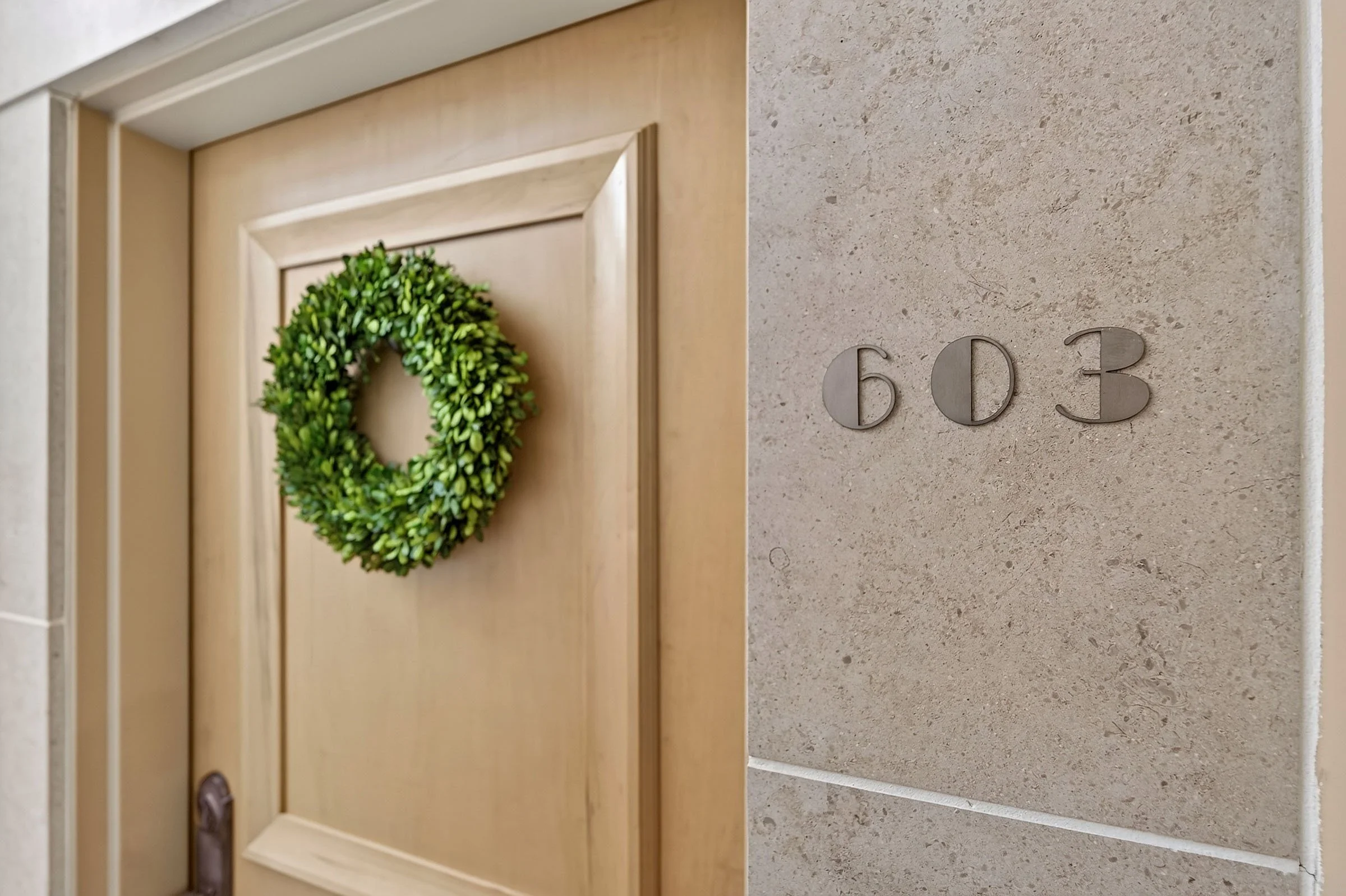 apartment entry in downtown milwaukee - real estate photography detail shot